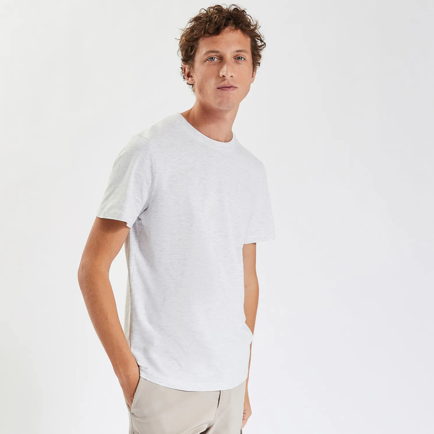 Basic, effen T-shirt