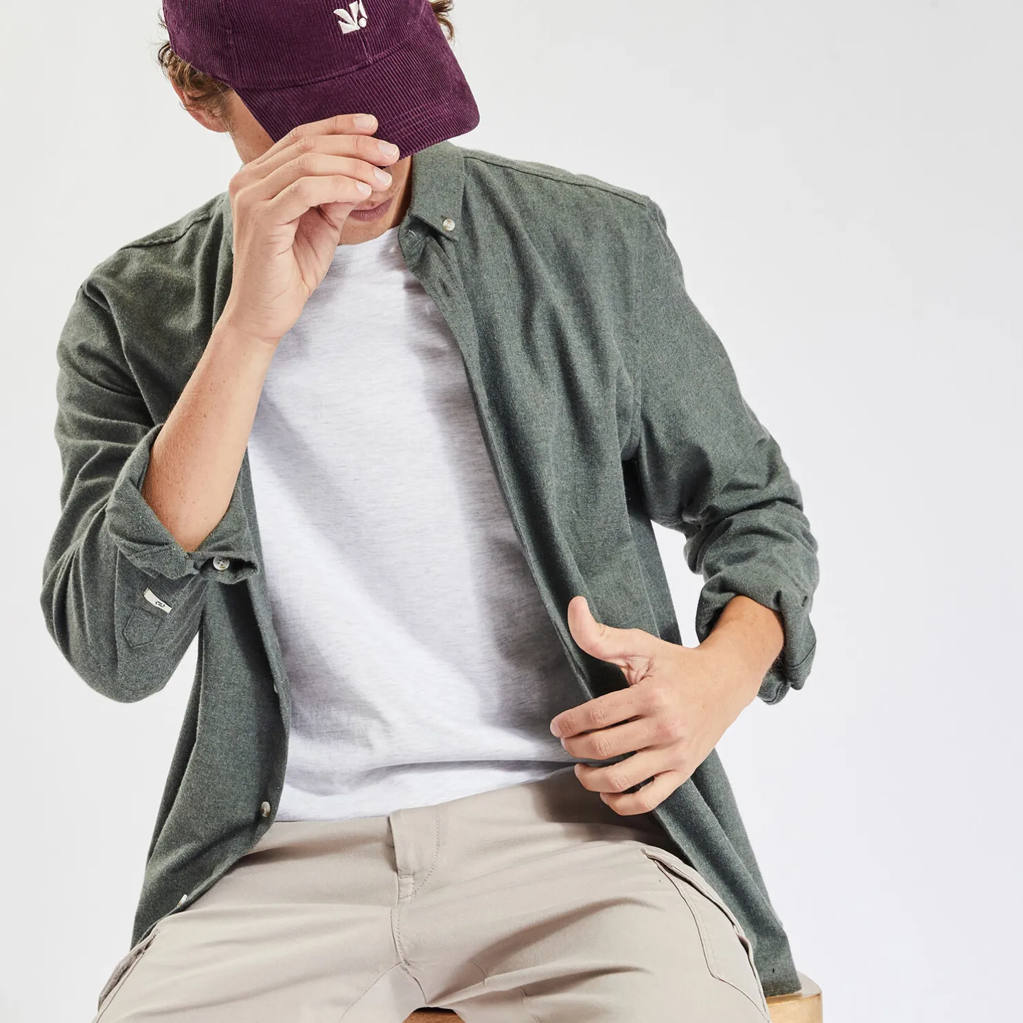 Basic, effen T-shirt