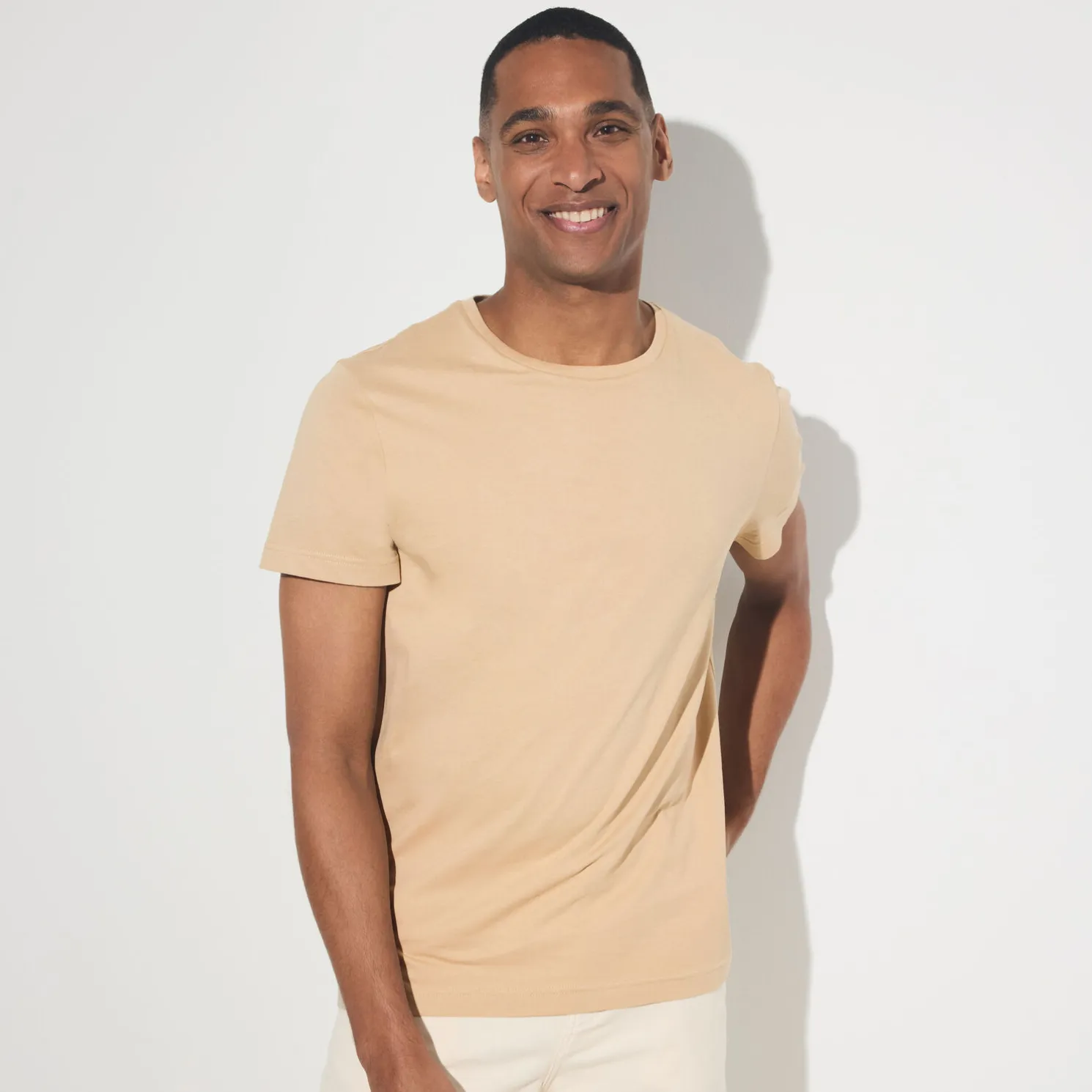 Basic T-shirt met ronde hals