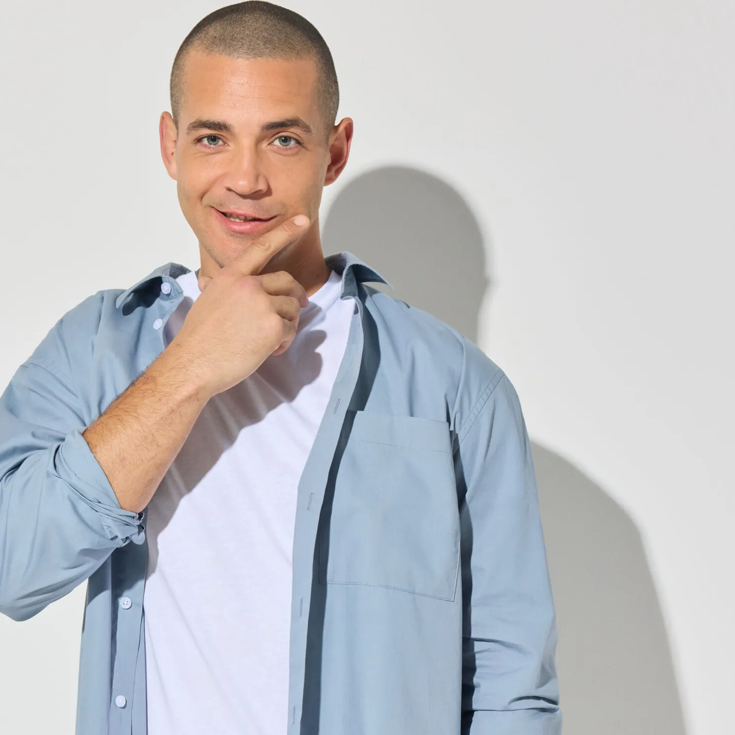 Basic T-shirt met ronde hals