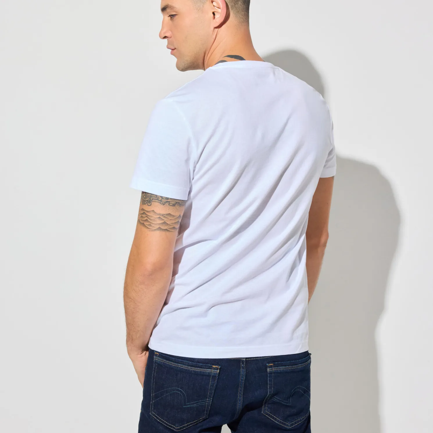 Basic T-shirt met ronde hals