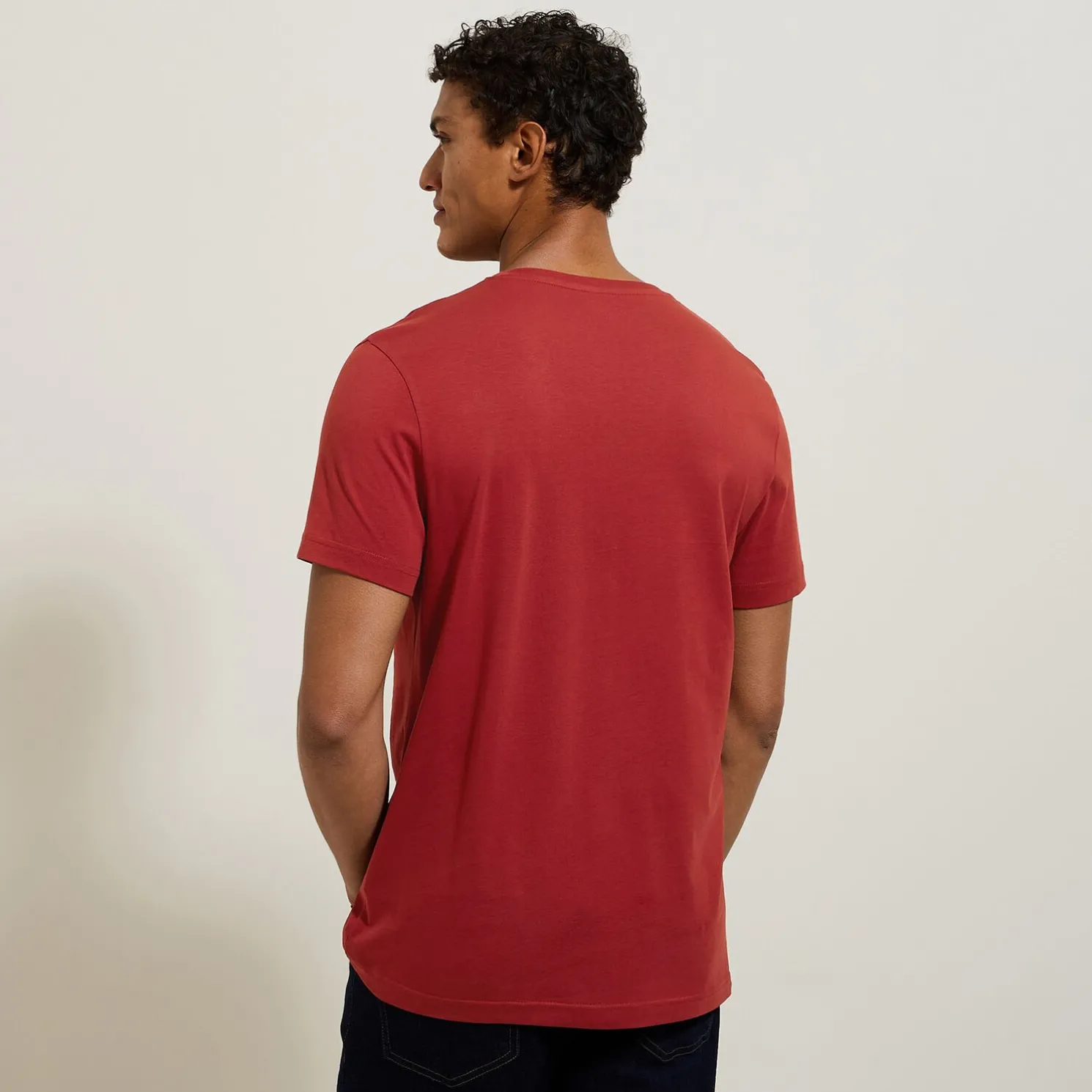 Basic T-shirt met ronde hals