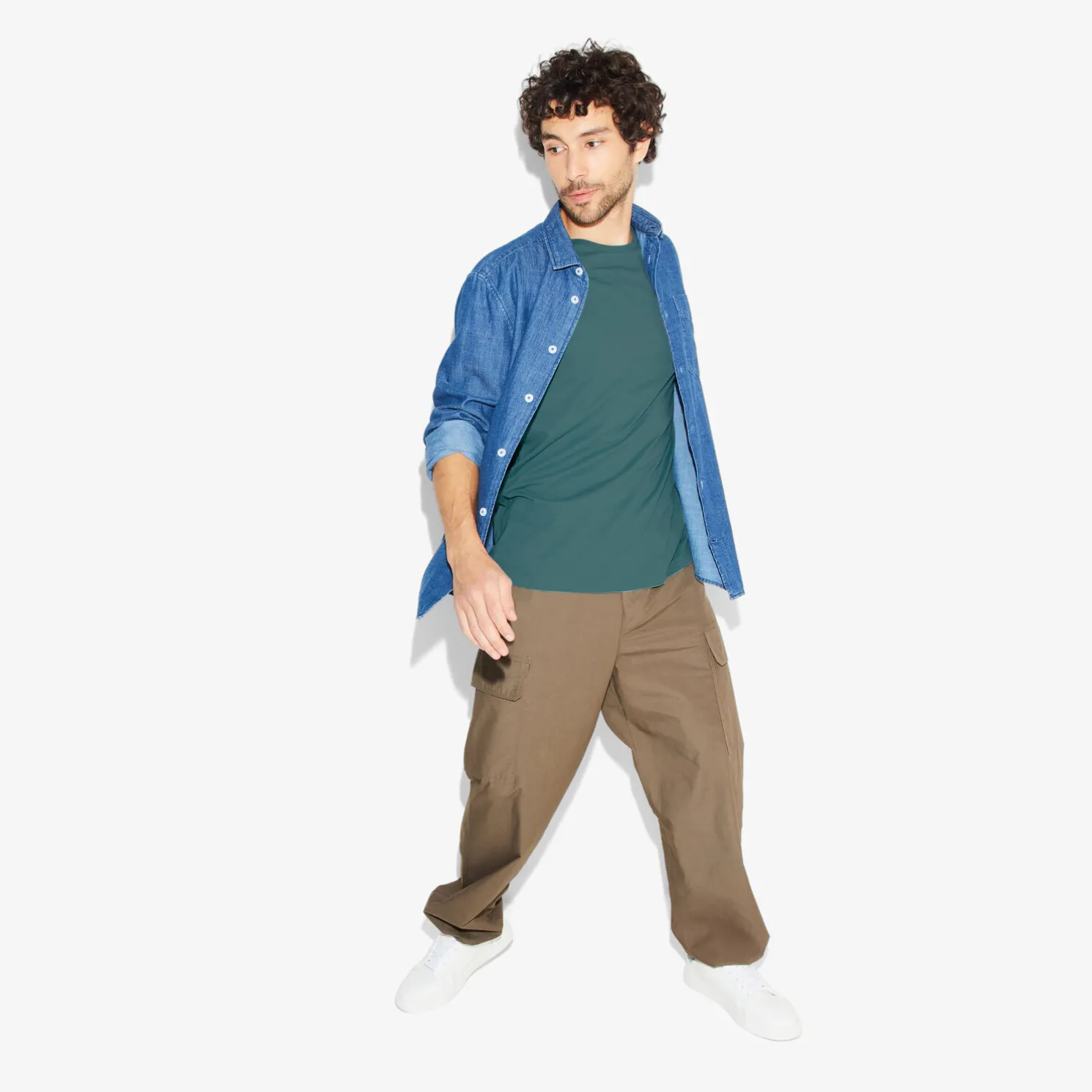 Basic T-shirt met ronde hals