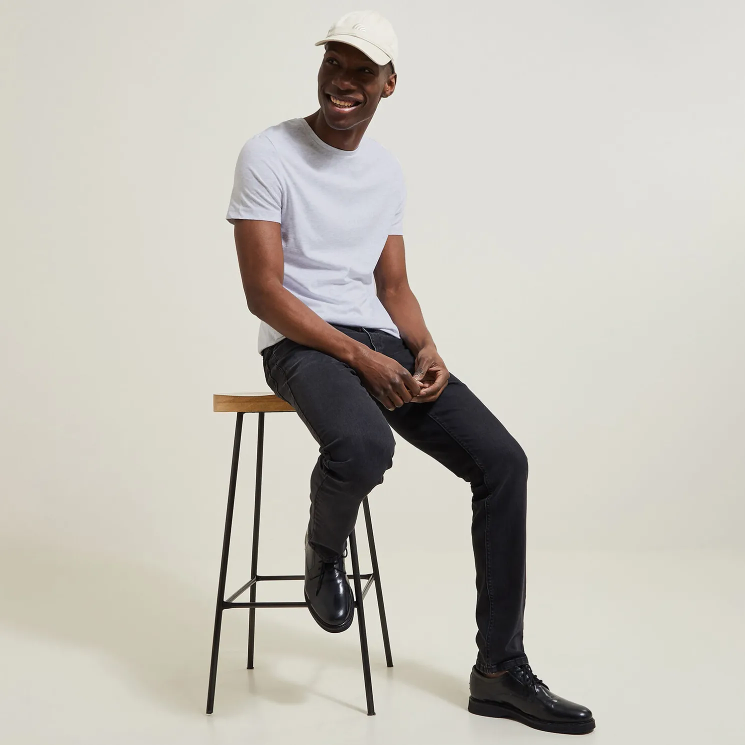 Basic T-shirt met ronde hals