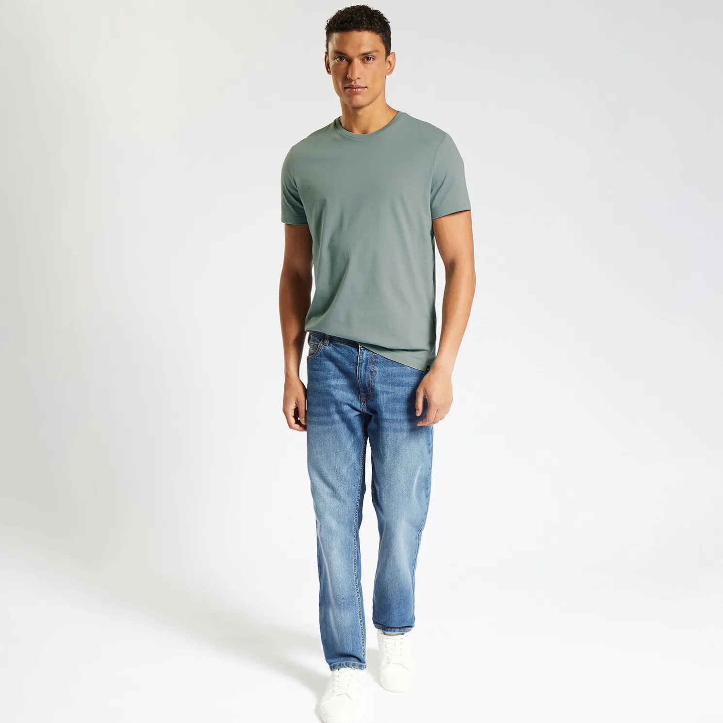 Basic T-shirt met ronde hals