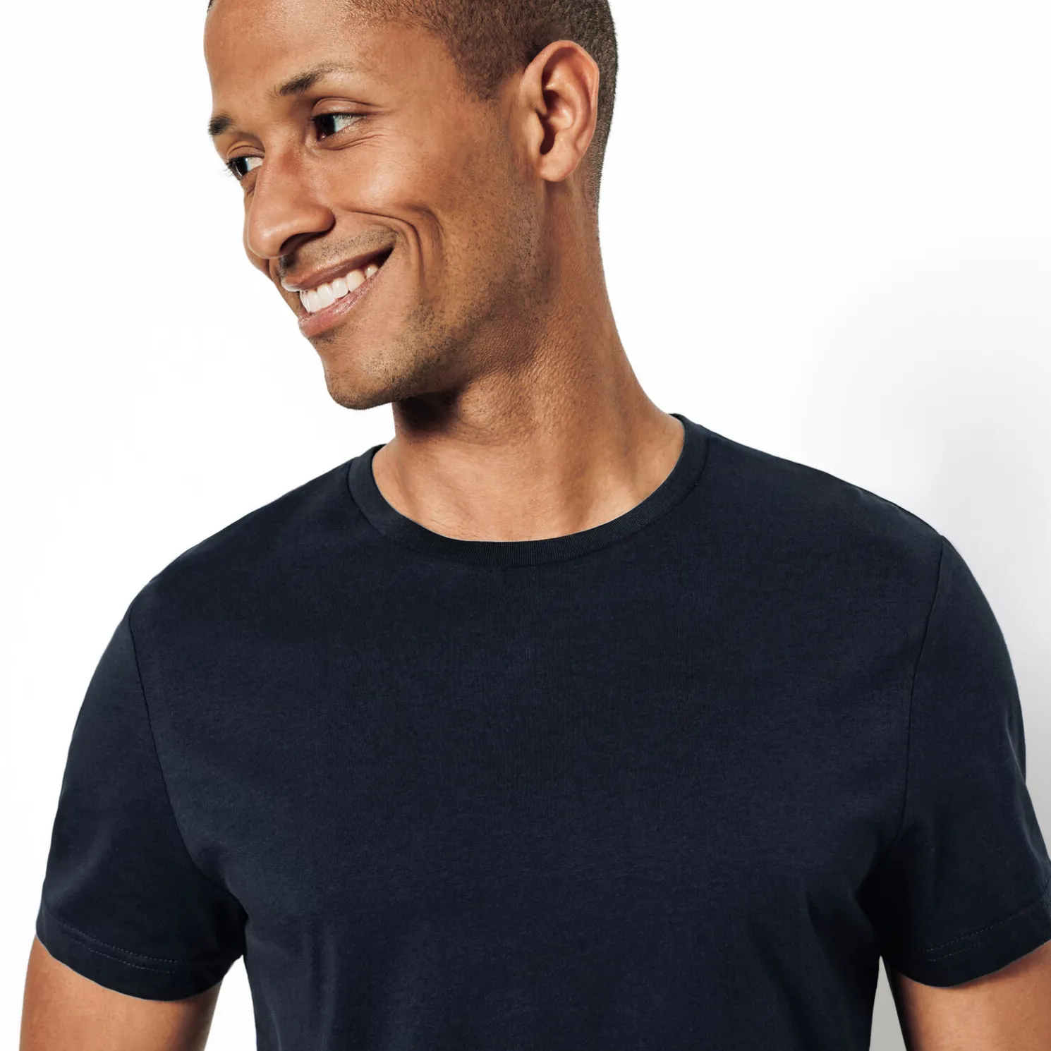 Basic T-shirt met ronde hals