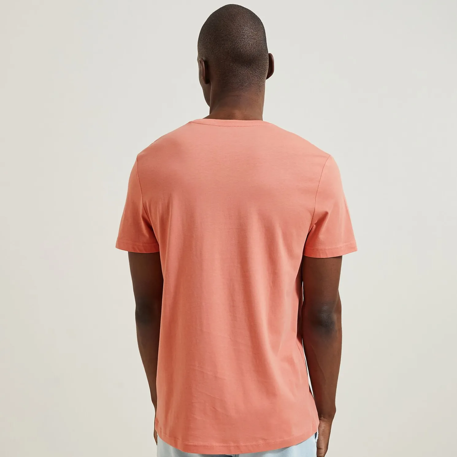 Basic T-shirt met ronde hals