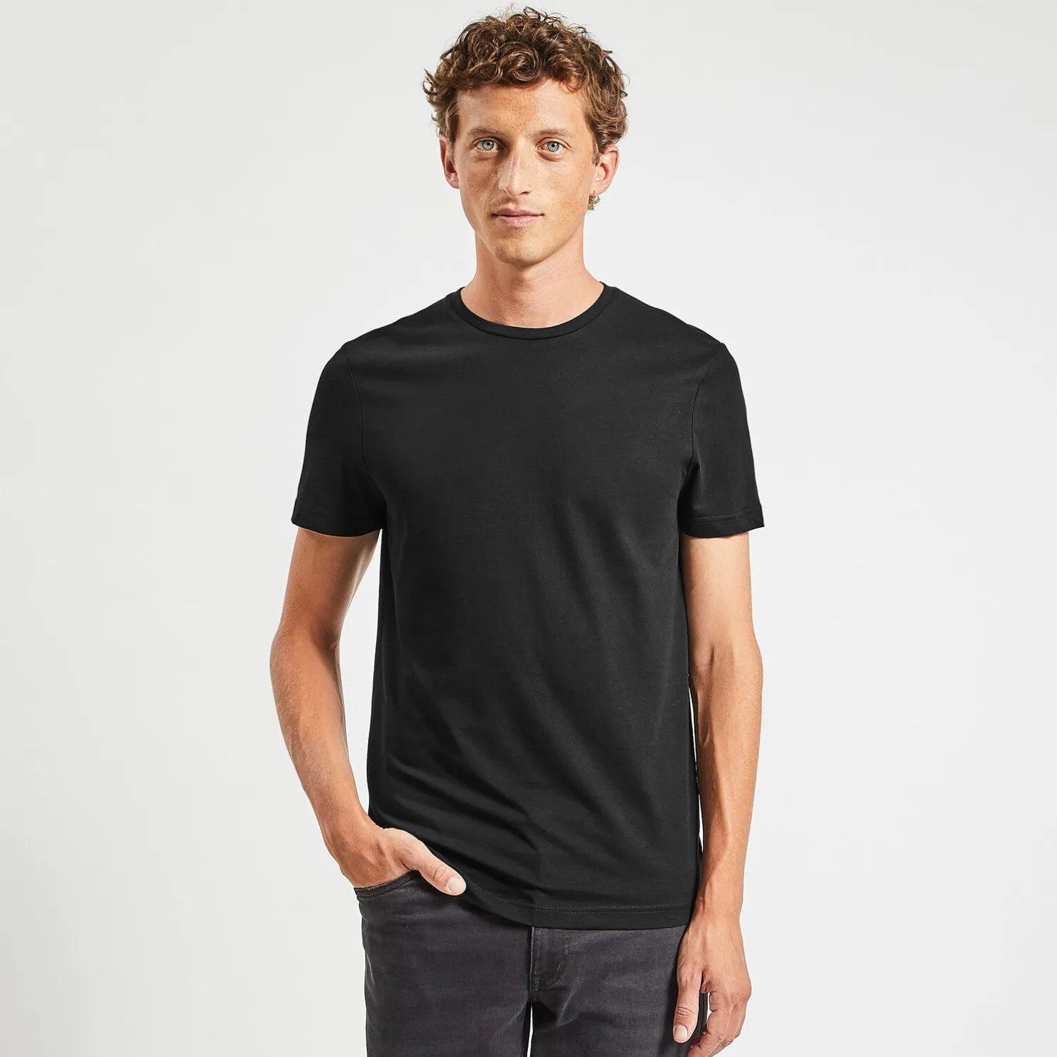 Basic T-shirt met ronde hals