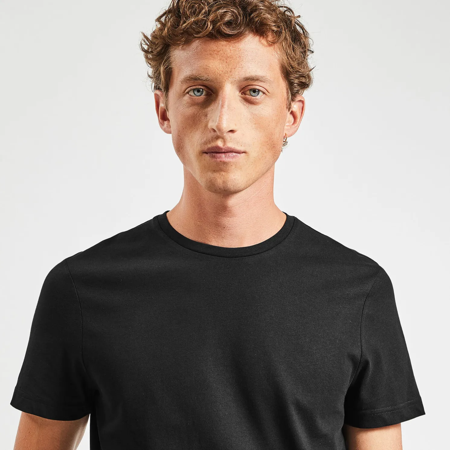 Basic T-shirt met ronde hals