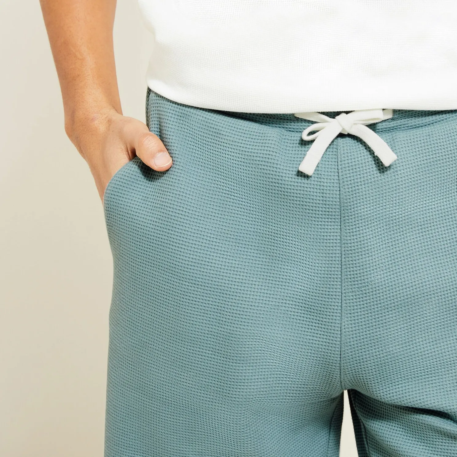 Bermuda in wafelfleece