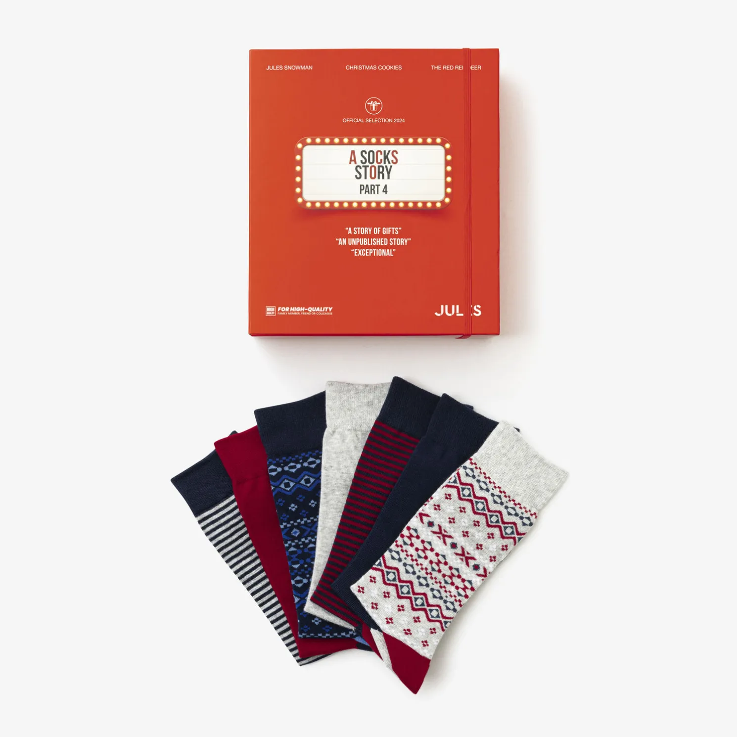 Box engelse versie van 7 paar fantasiesokken