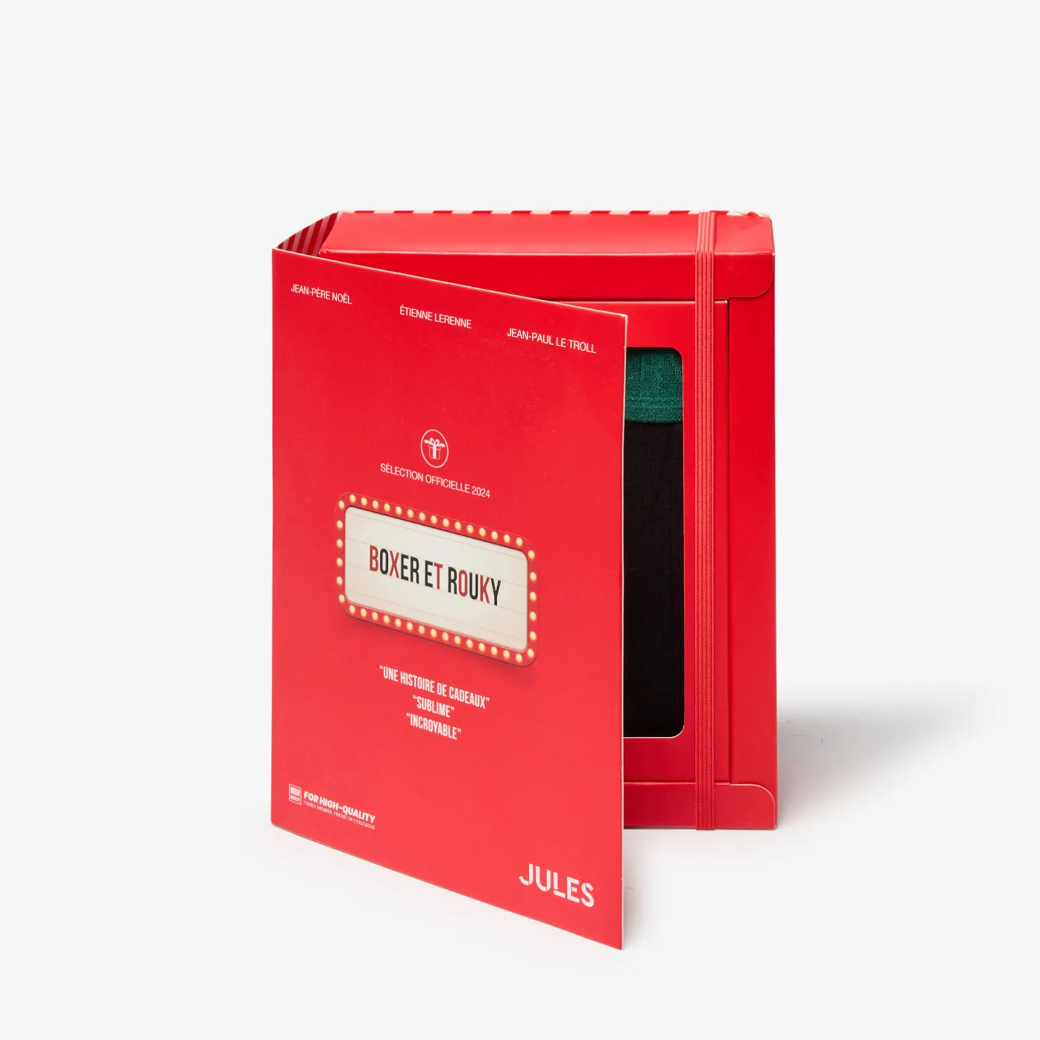 Box met 3 boxers met kleurrijke riem