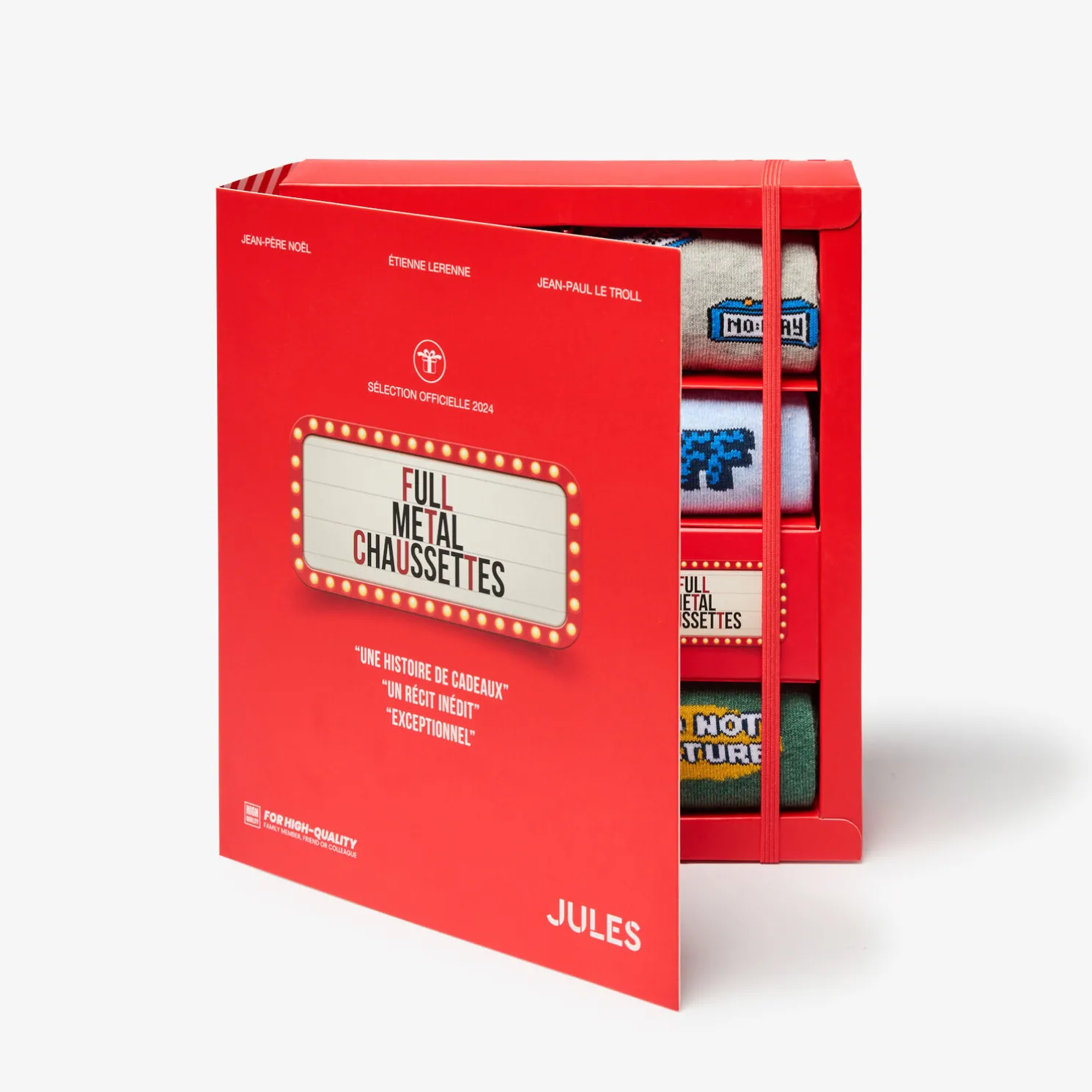 Box van 7 paar fantasiesokken