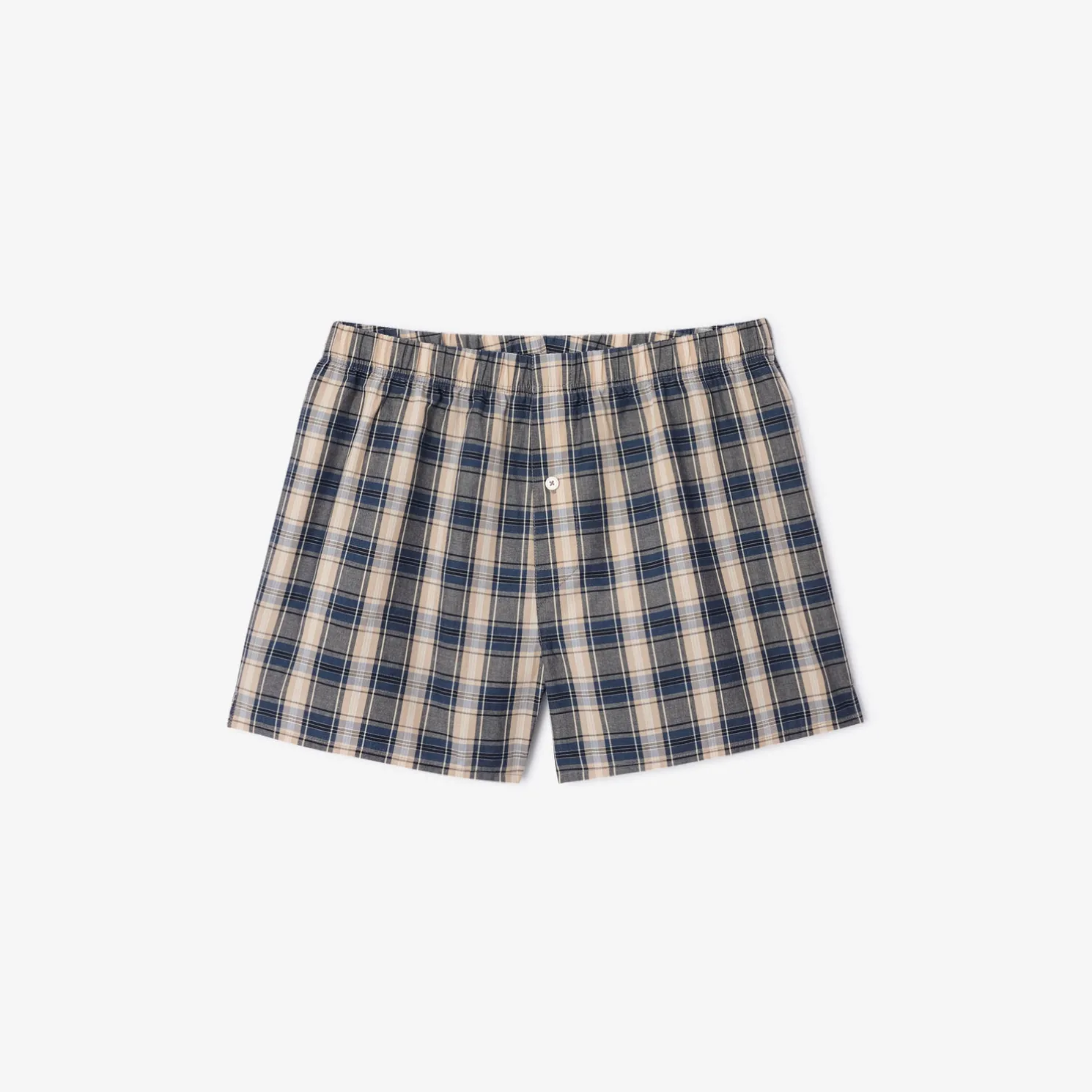Boxershort met ruitjes in biokatoen