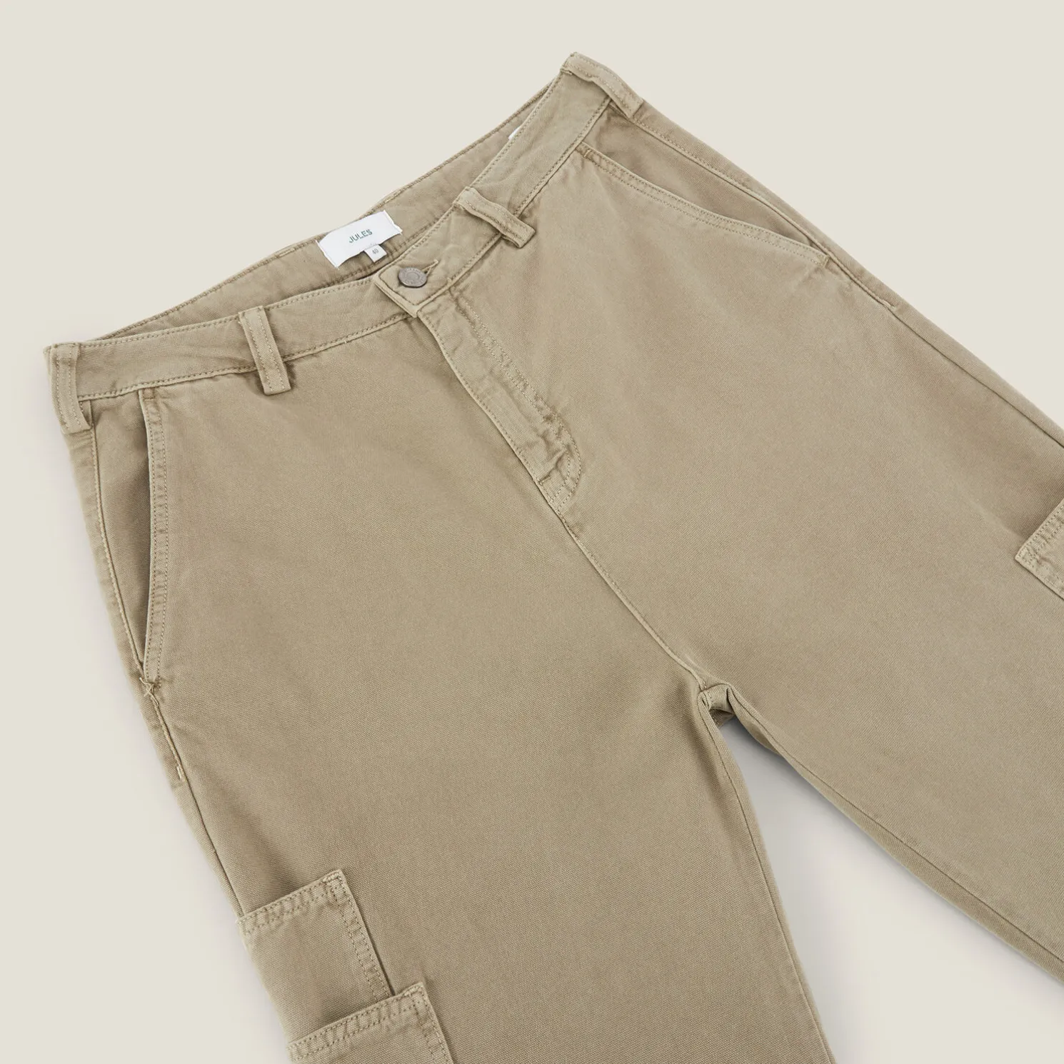 Brede broek in katoen