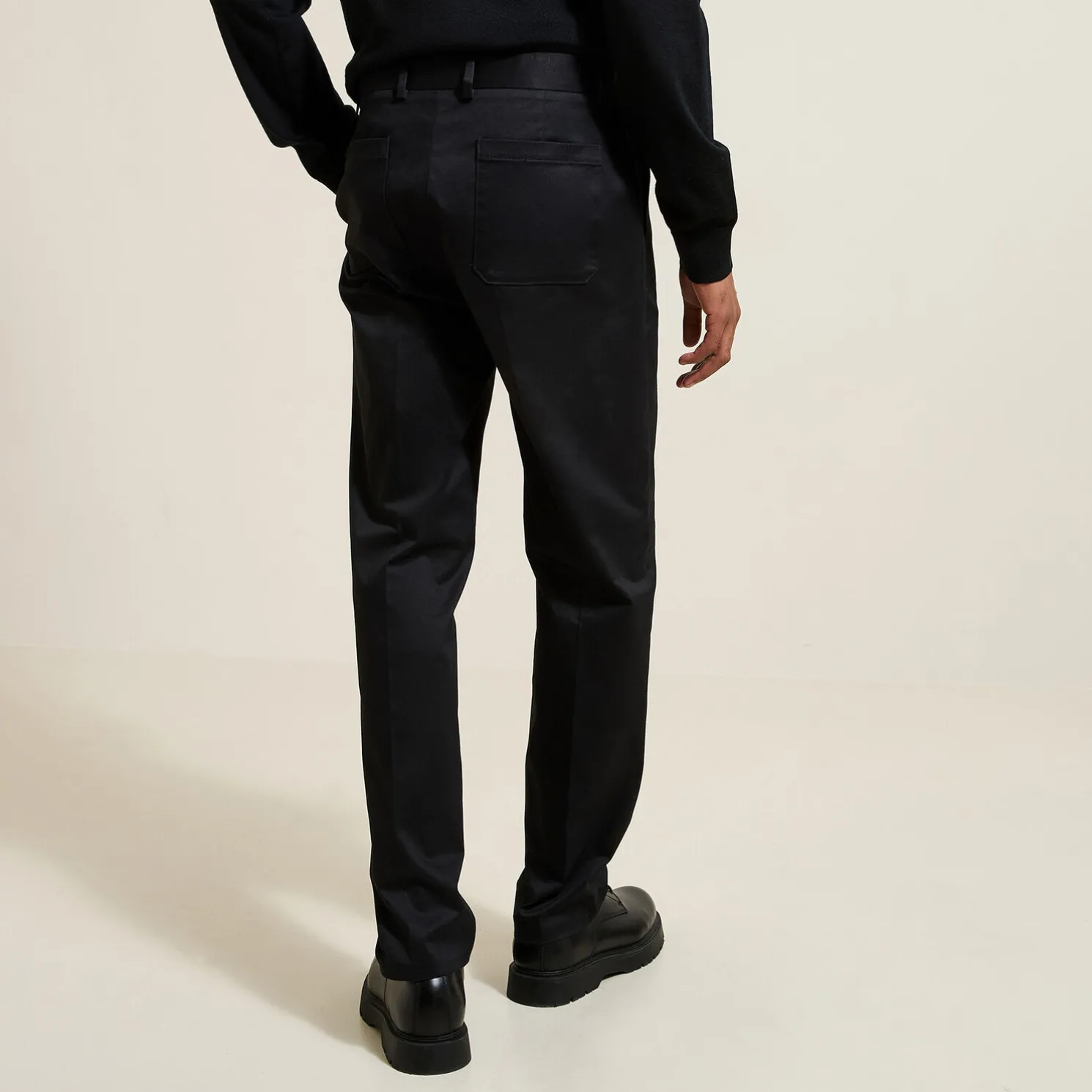 Brede broek met plooien