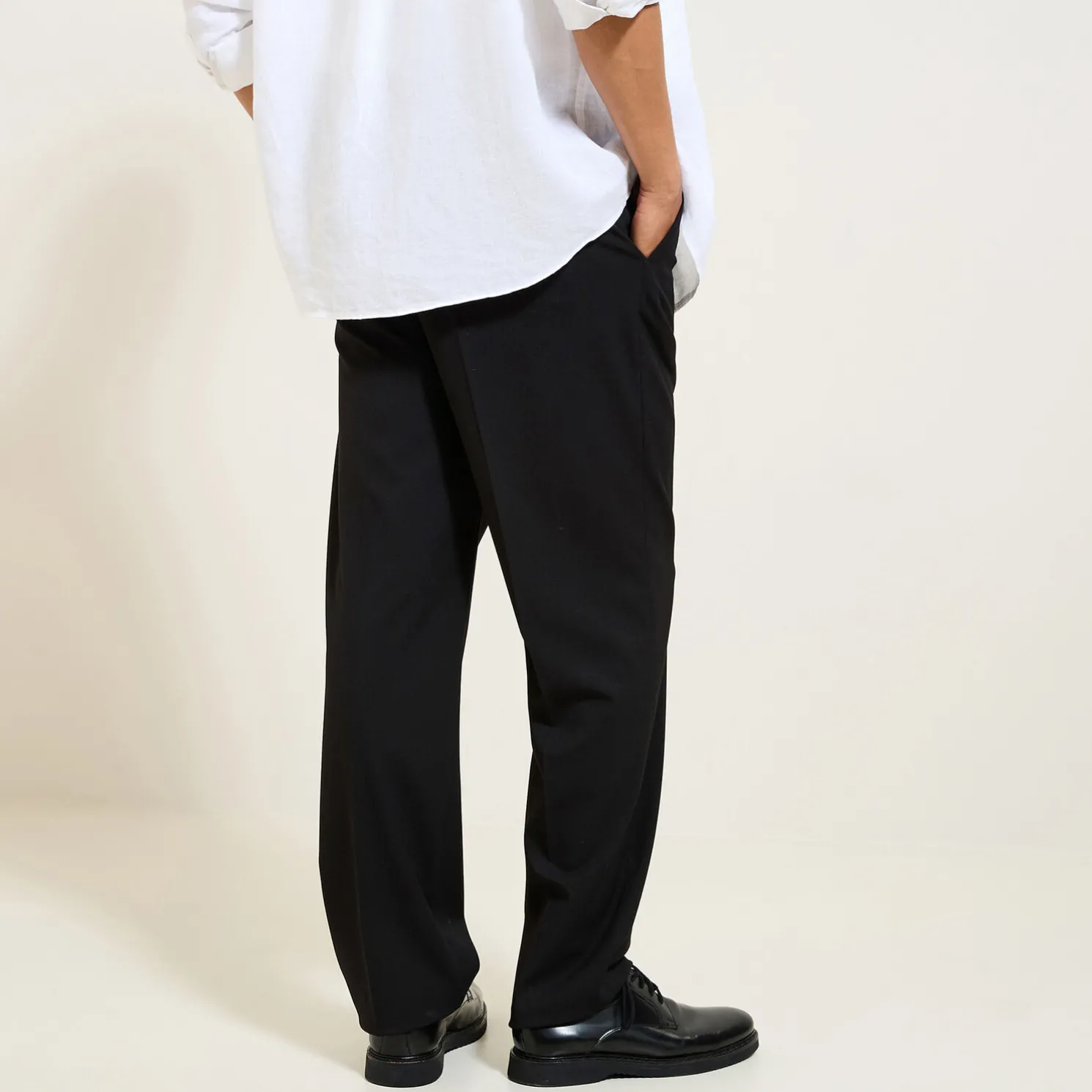 Brede broek met plooien