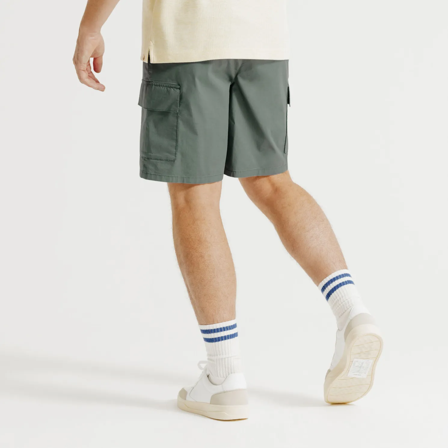 Cargo bermuda van technische stof