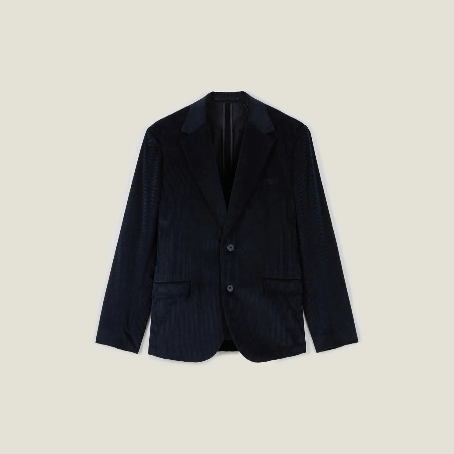 Comfortabel ribfluwelen kostuumvest