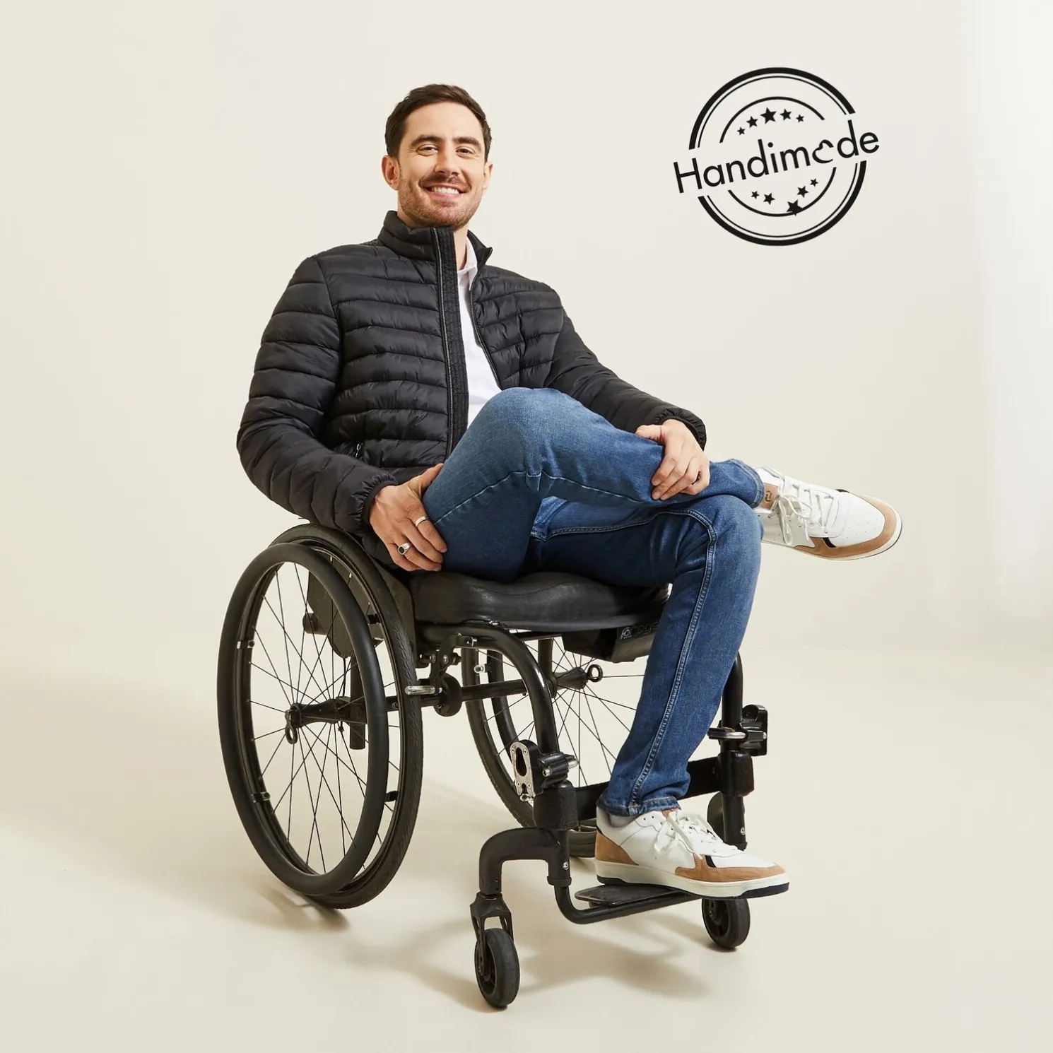 Donsjack voor personen met beperkte mobiliteit