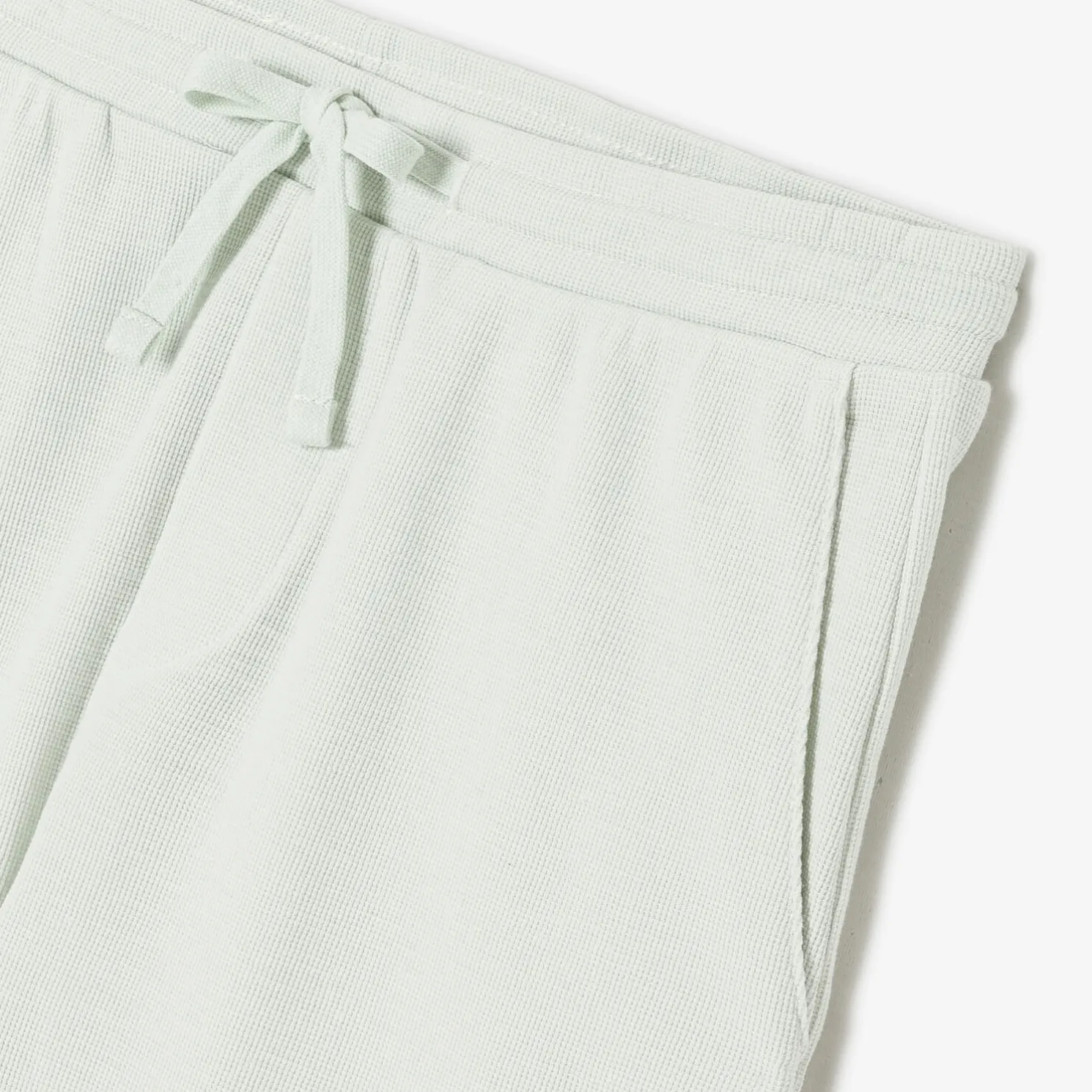 Effen bermuda in textuurstof