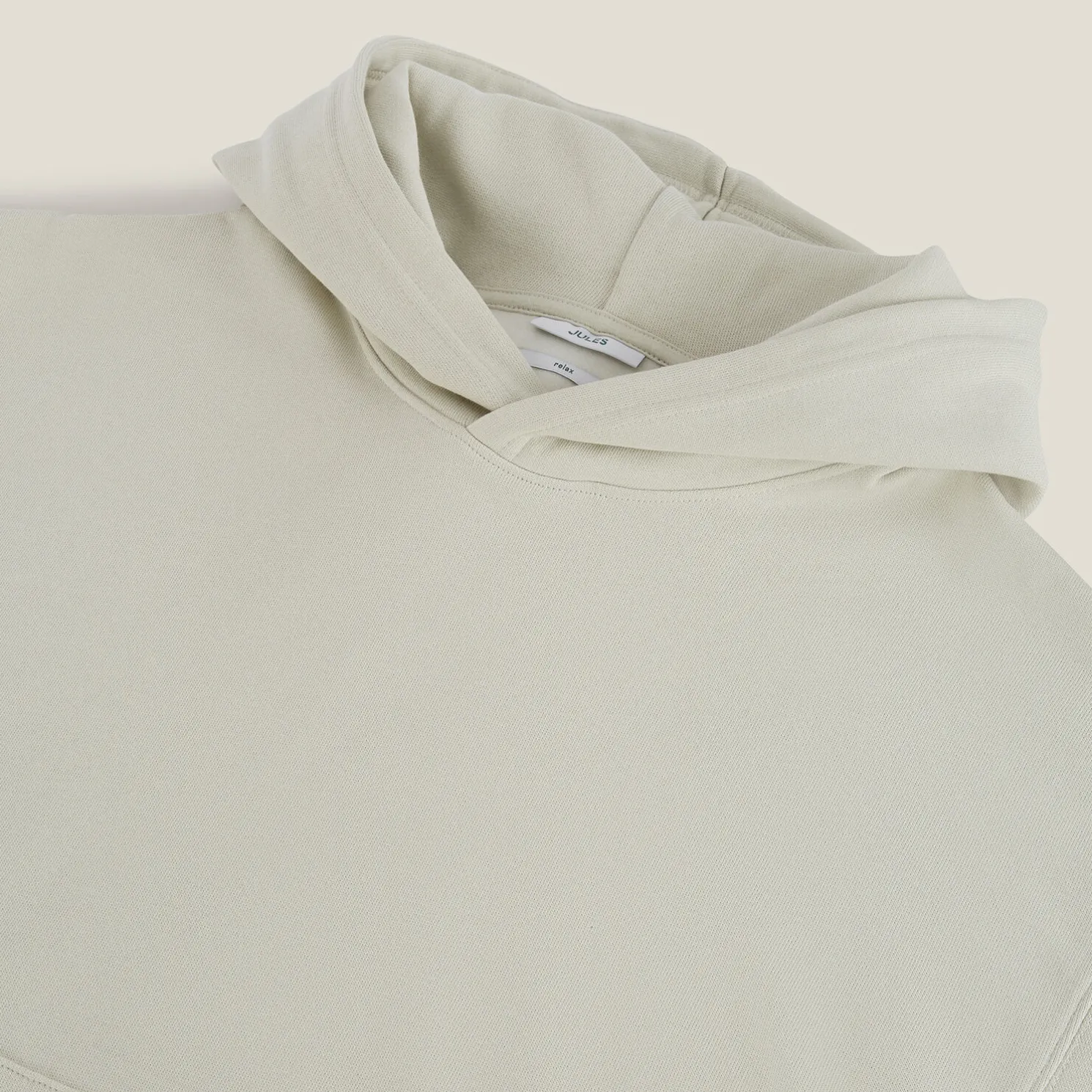 Effen sweater met kap en korte mouwen