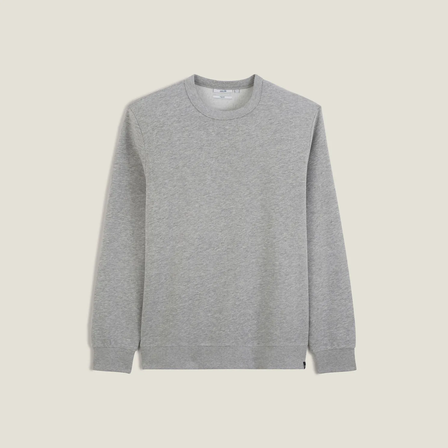 Effen sweater met ronde hals