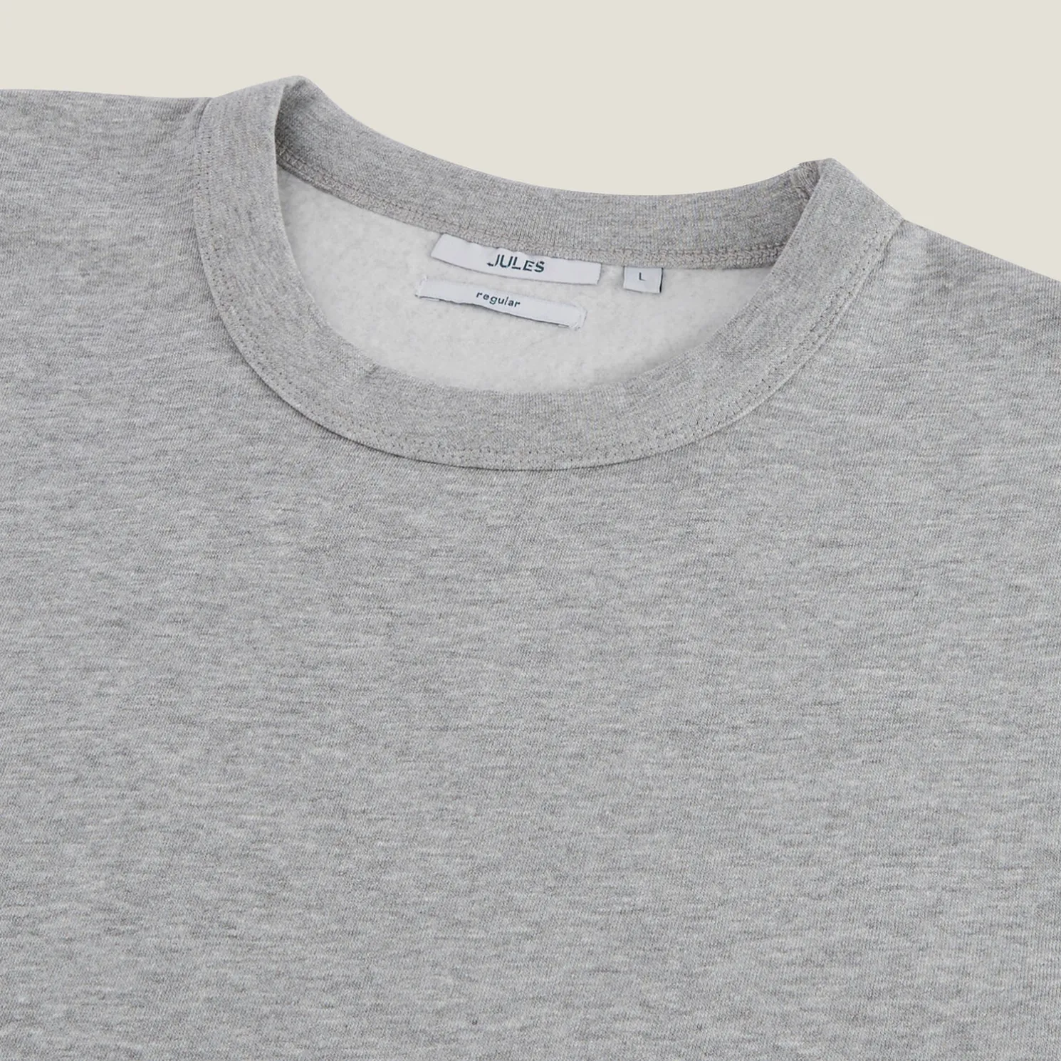 Effen sweater met ronde hals