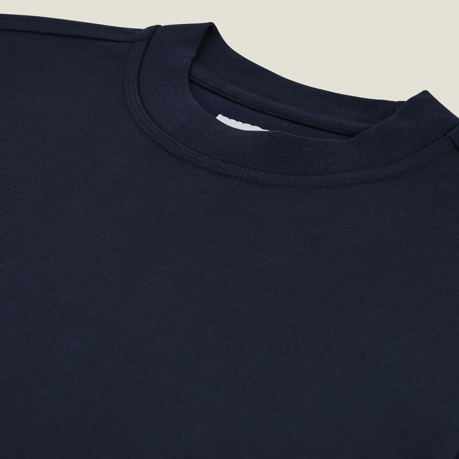 Effen sweater met ronde hals