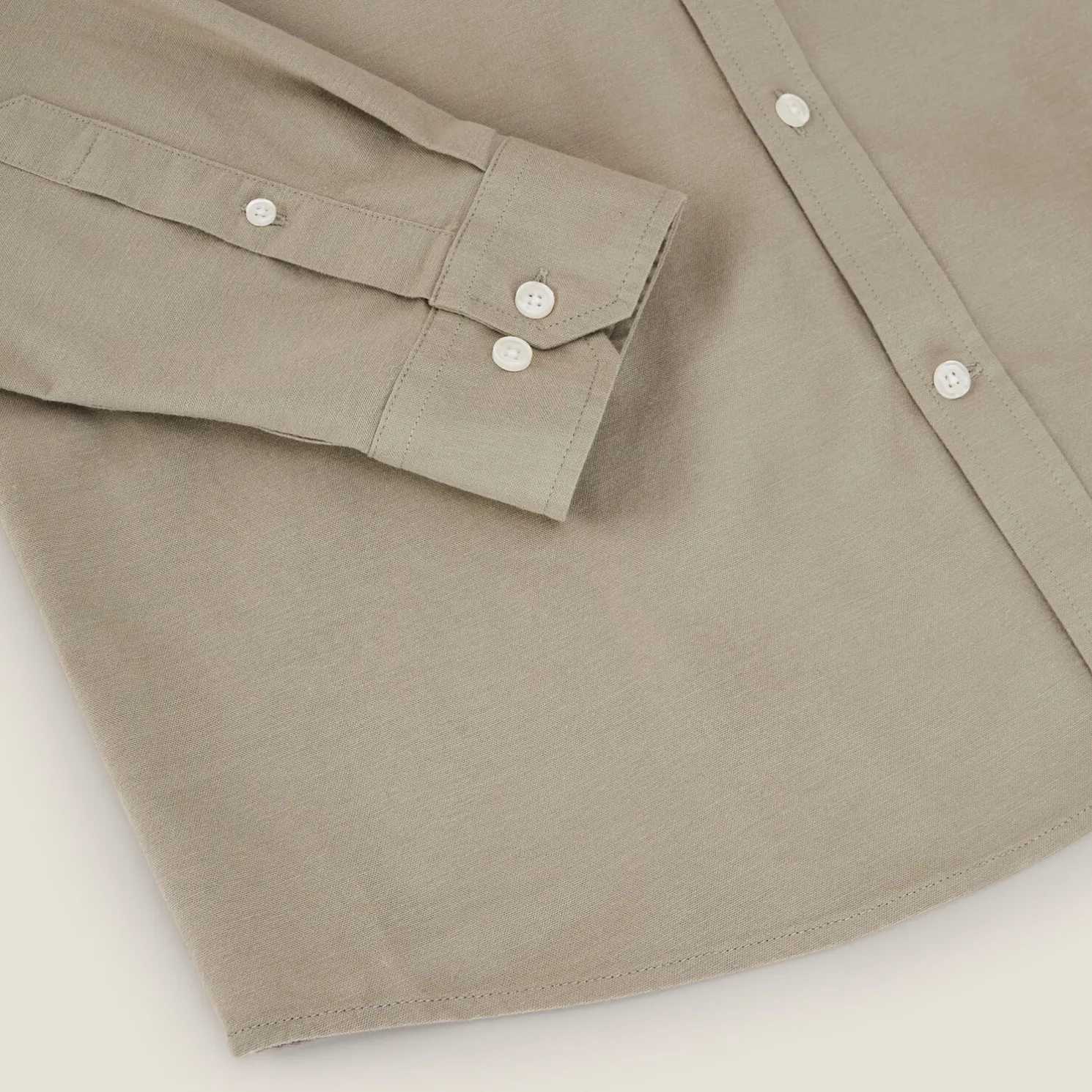 Elastaan overhemd in Oxford katoen