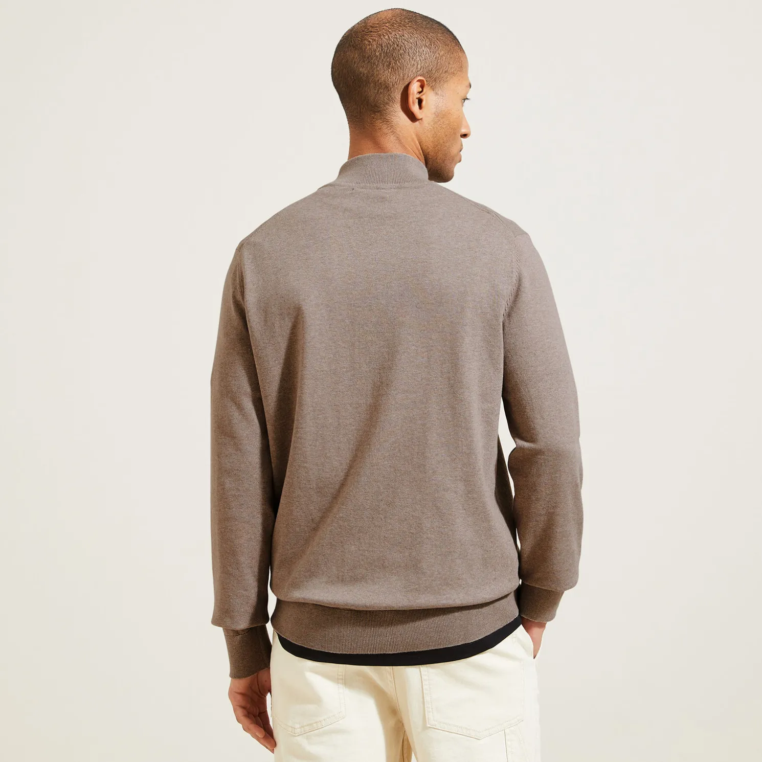 Essentiële trui met schoorsteenkraag