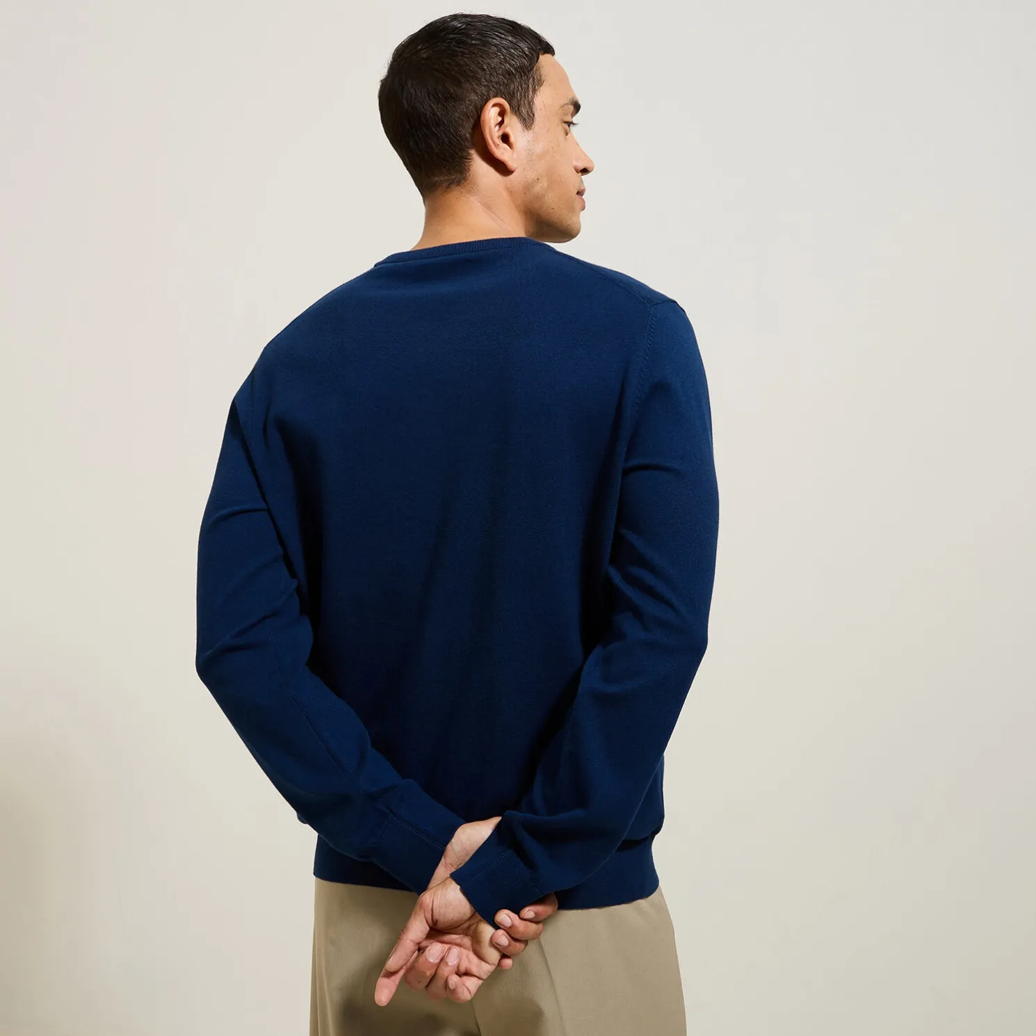 Essentiële trui met ronde hals