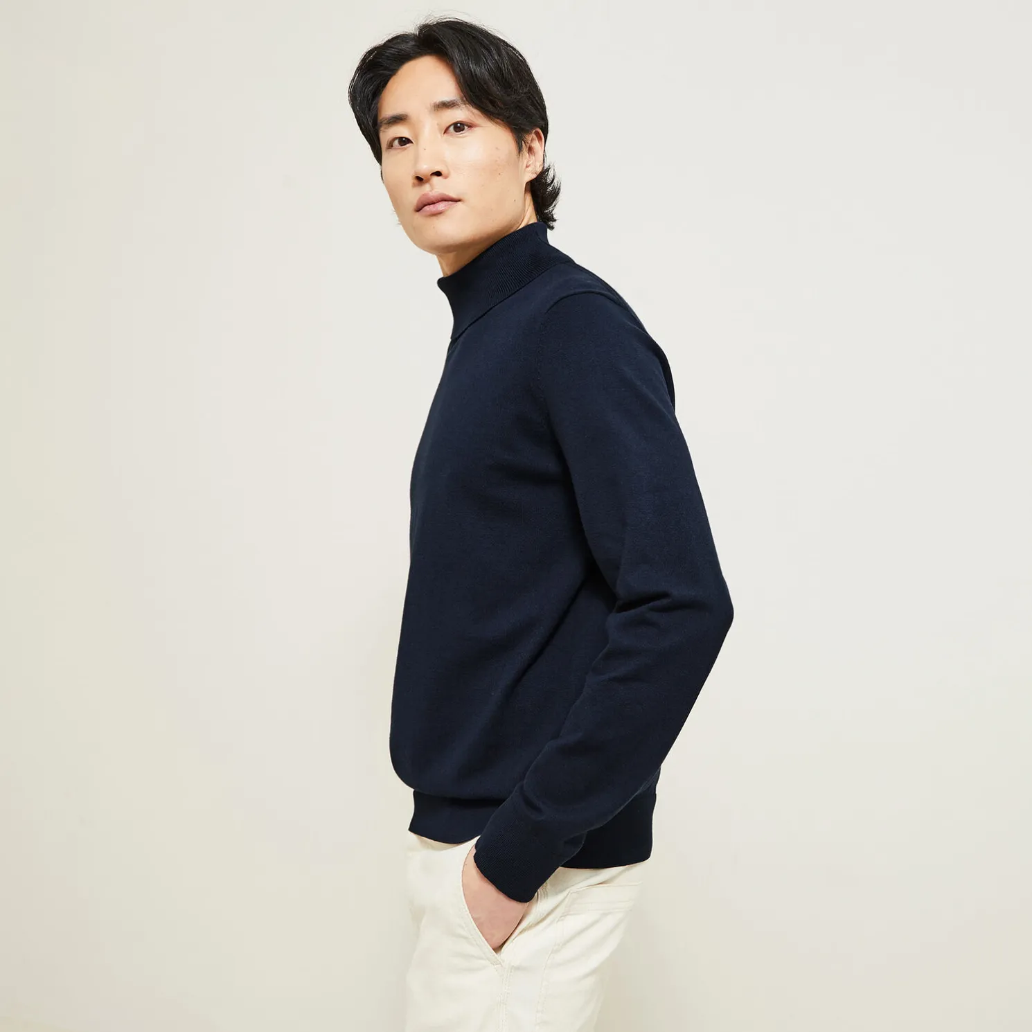 Essentiële trui met rolkraag