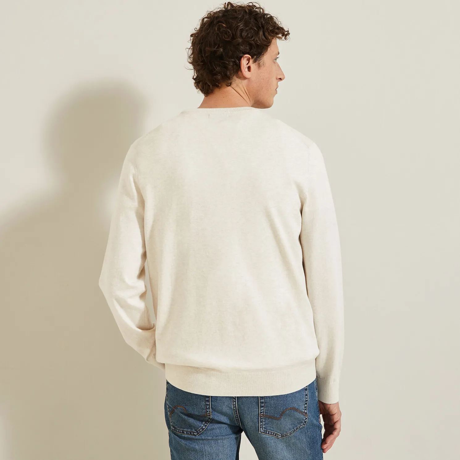 Essentiële trui met ronde hals