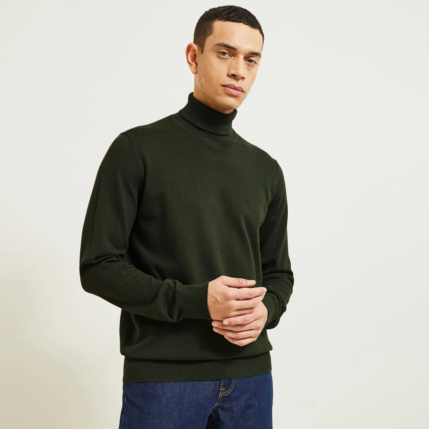 Essentiële trui met rolkraag