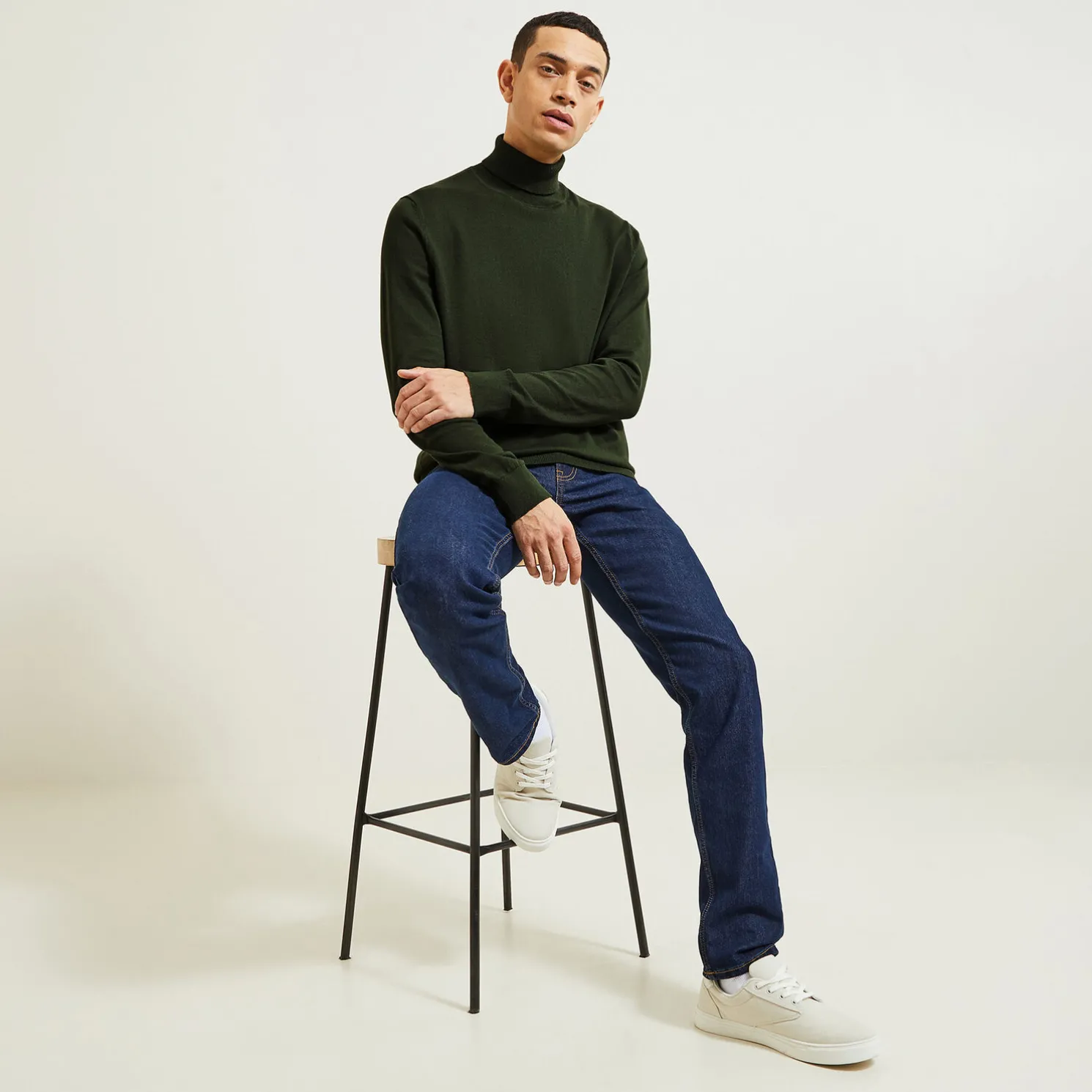 Essentiële trui met rolkraag