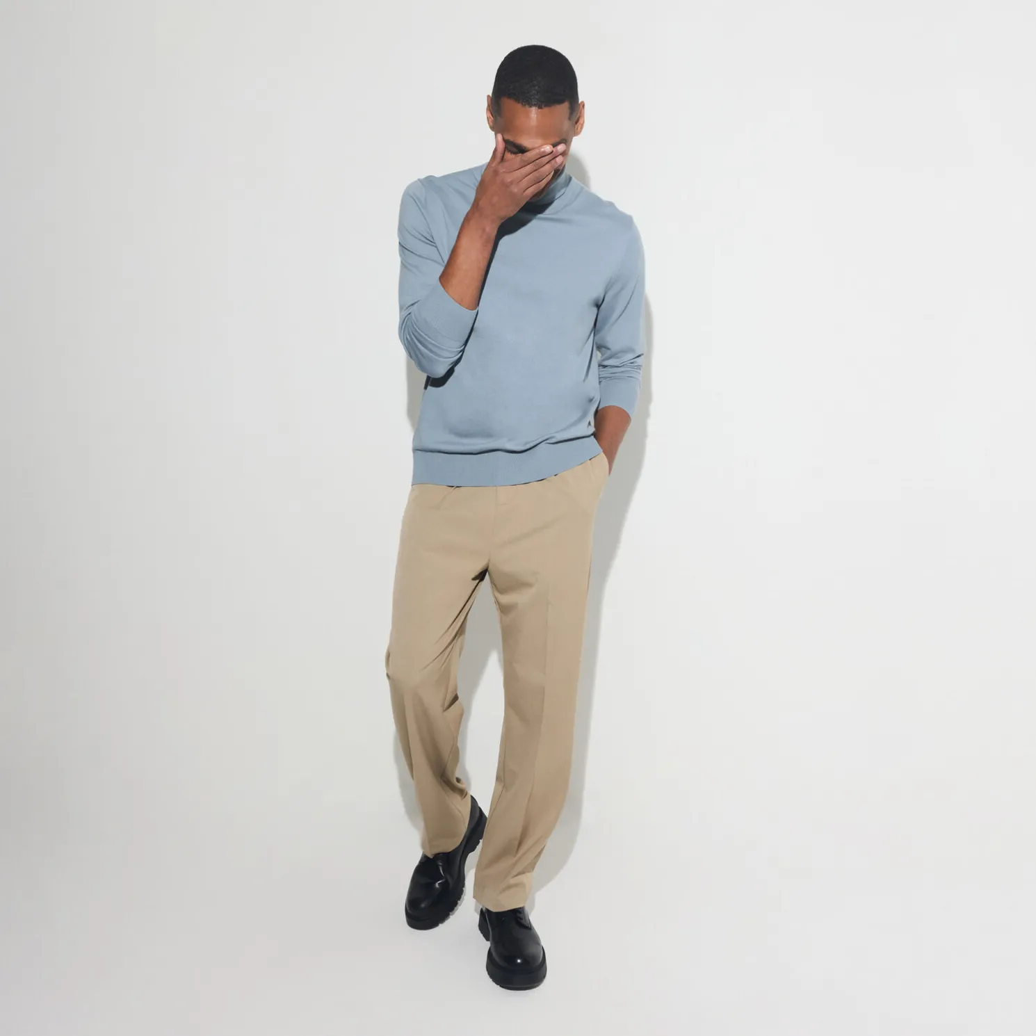 Essentiële trui met rolkraag