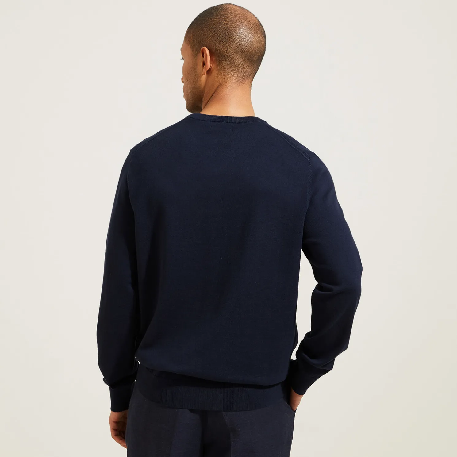 Essentiële trui met ronde hals