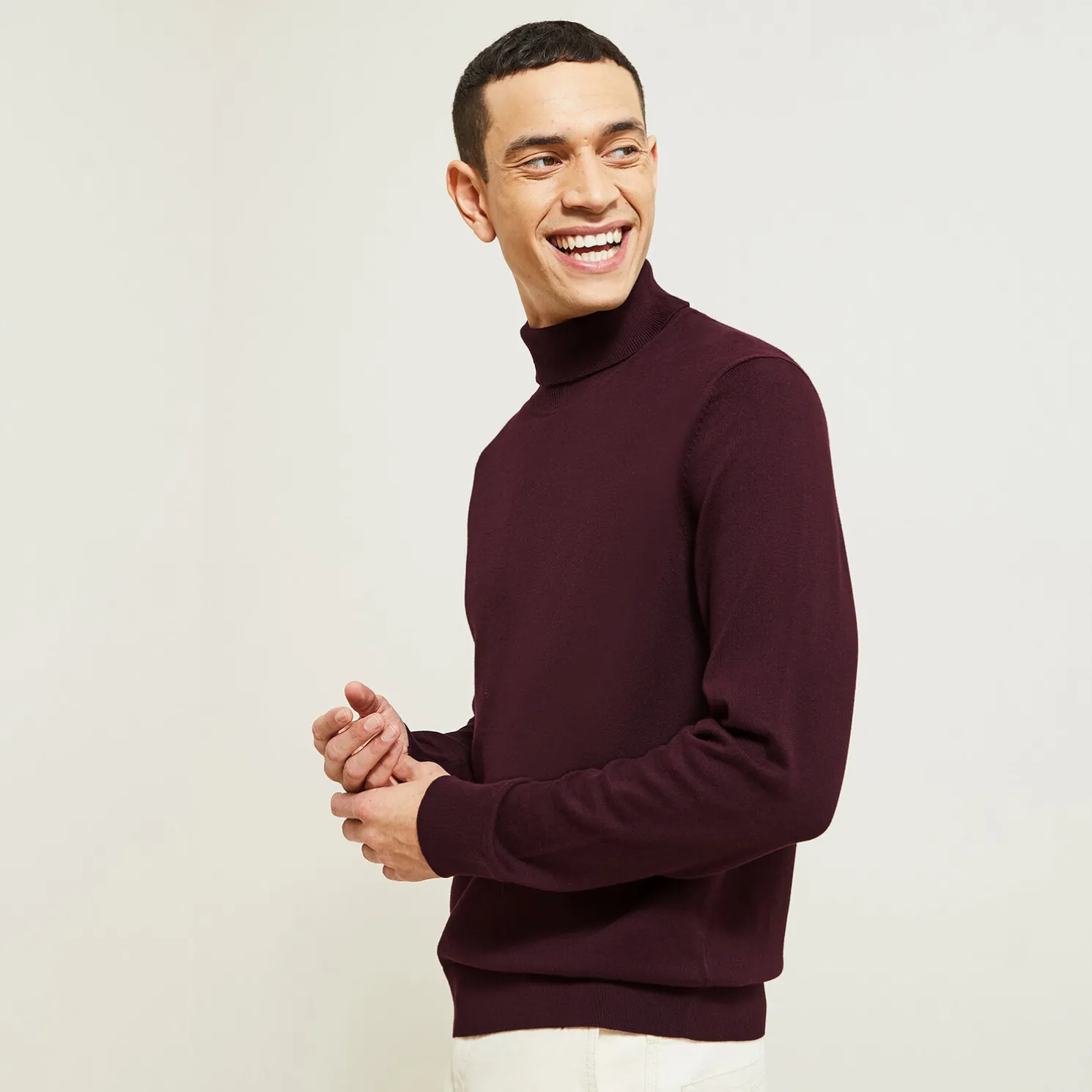 Essentiële trui met rolkraag