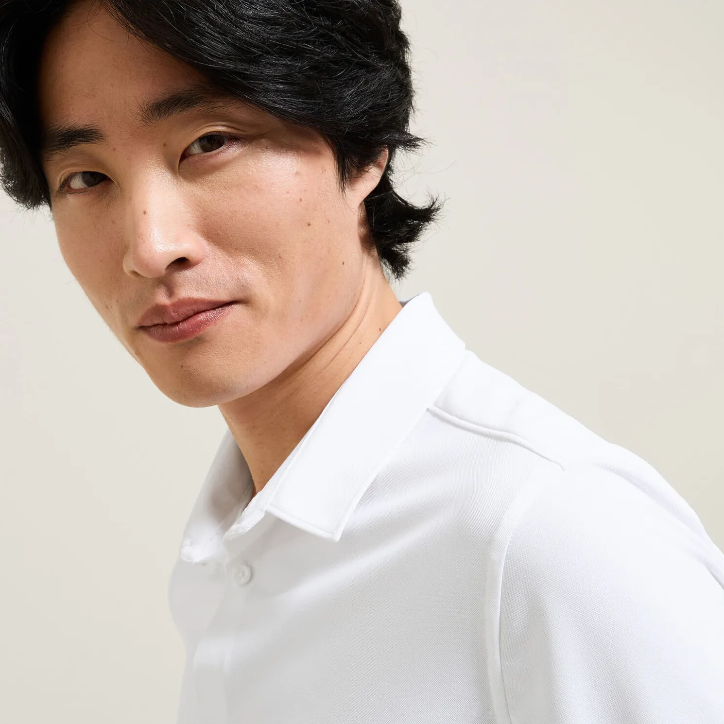 Extra slim fit polyamide elastaan overhemd