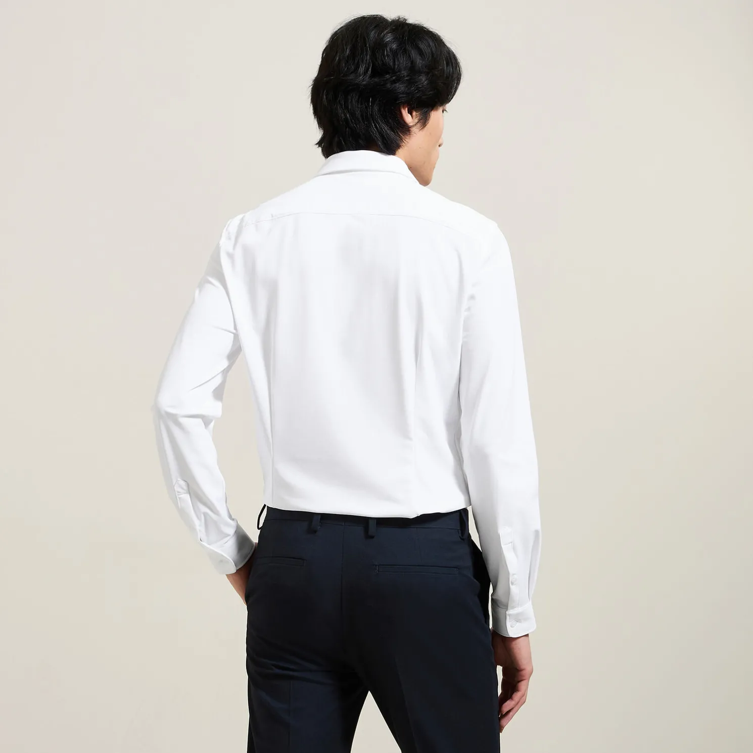 Extra slim fit polyamide elastaan overhemd