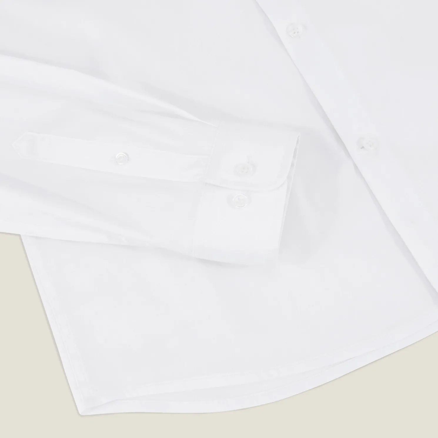 Extraslim effen hemd in gerecyclede polyamide