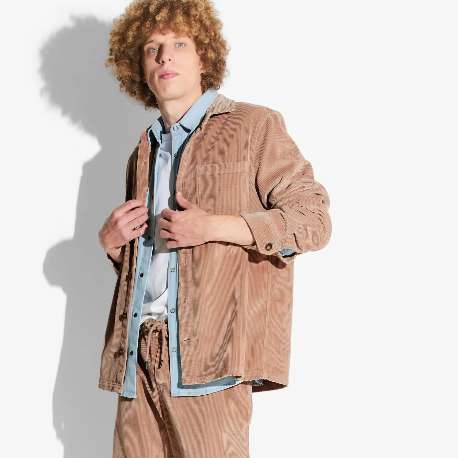 Fluwelen overhemdjas met hemdskraag