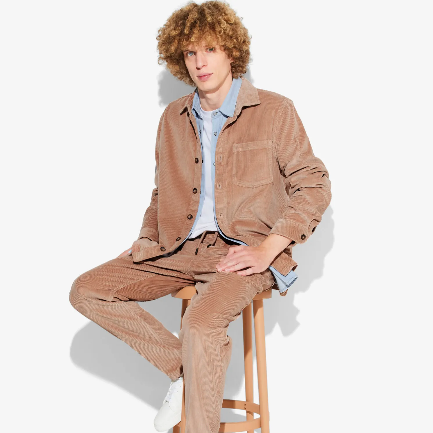 Fluwelen overhemdjas met hemdskraag