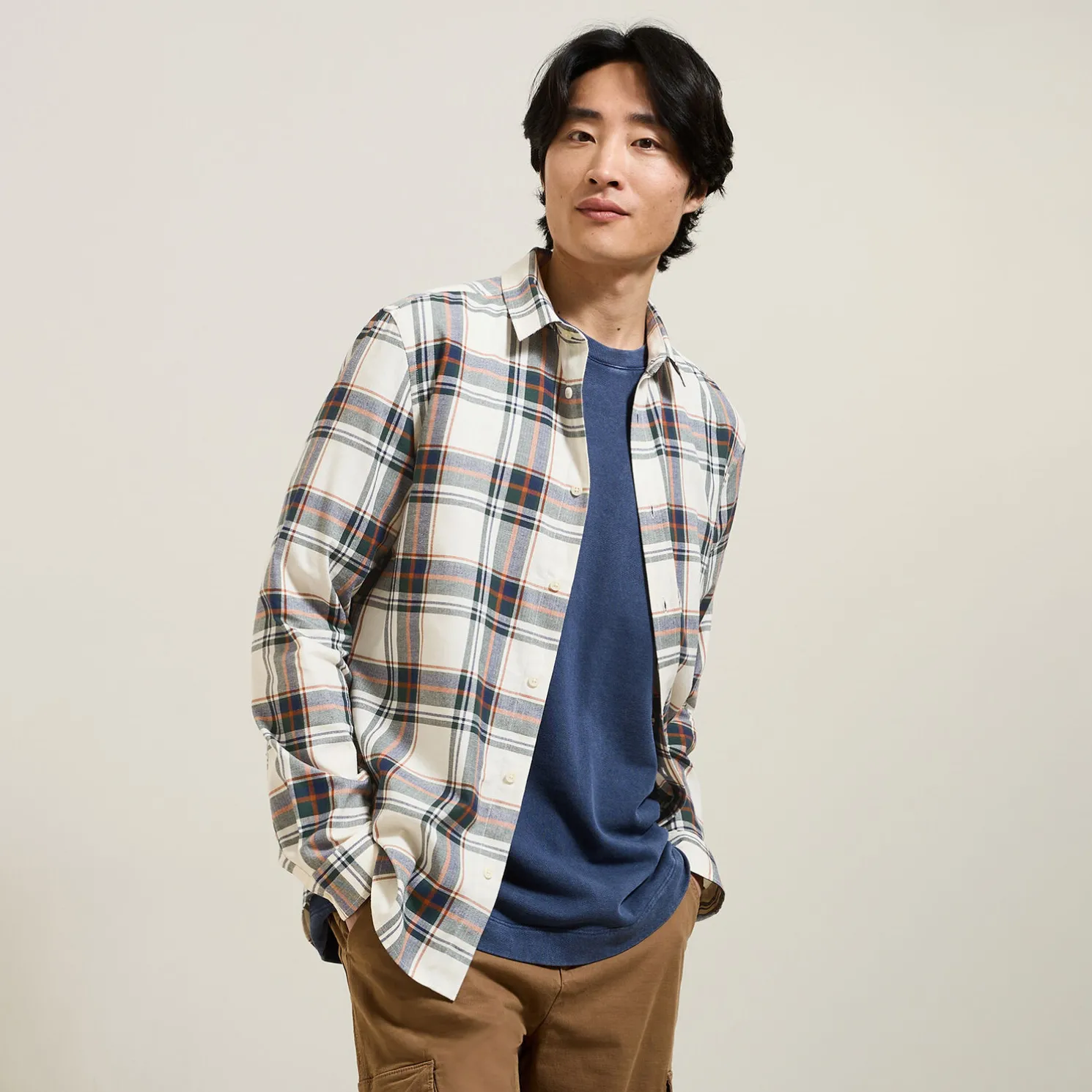 Geruit flanellen overhemd