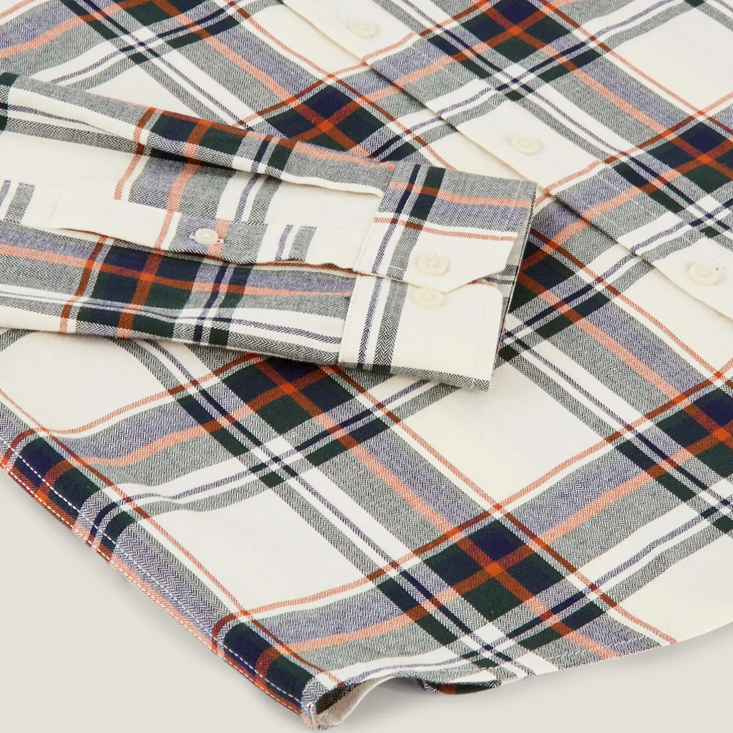 Geruit flanellen overhemd