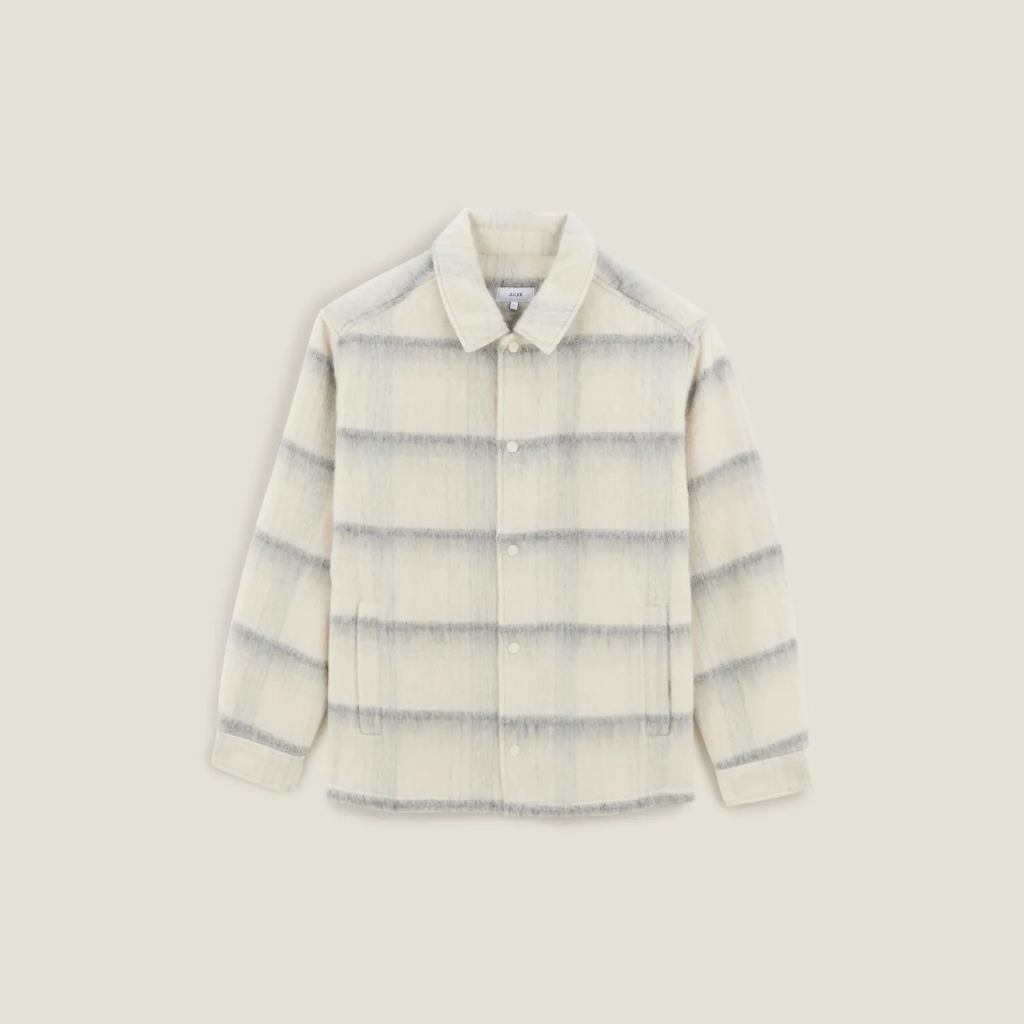 Geruit overhemdjas voor tussenseizoen