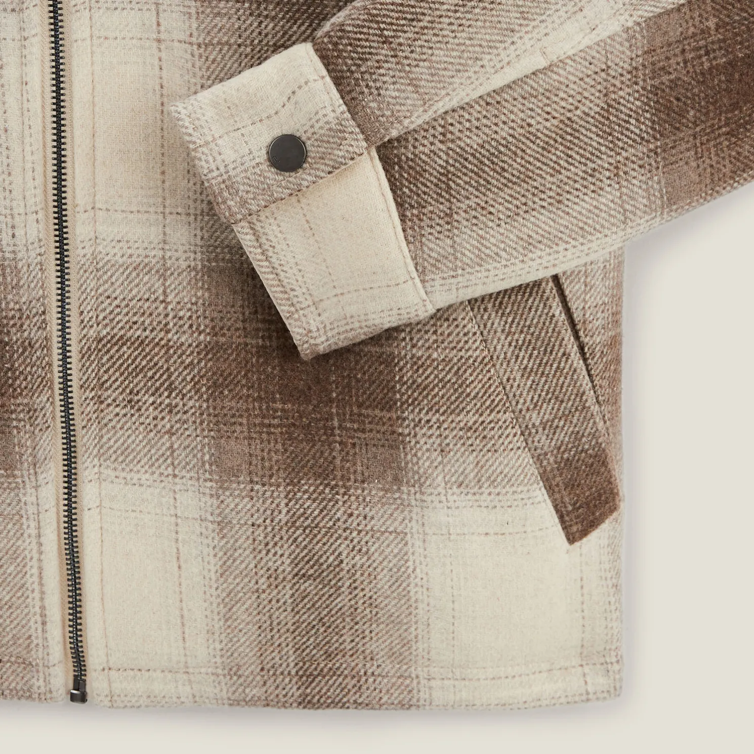 Geruite overhemd met sherpavoering