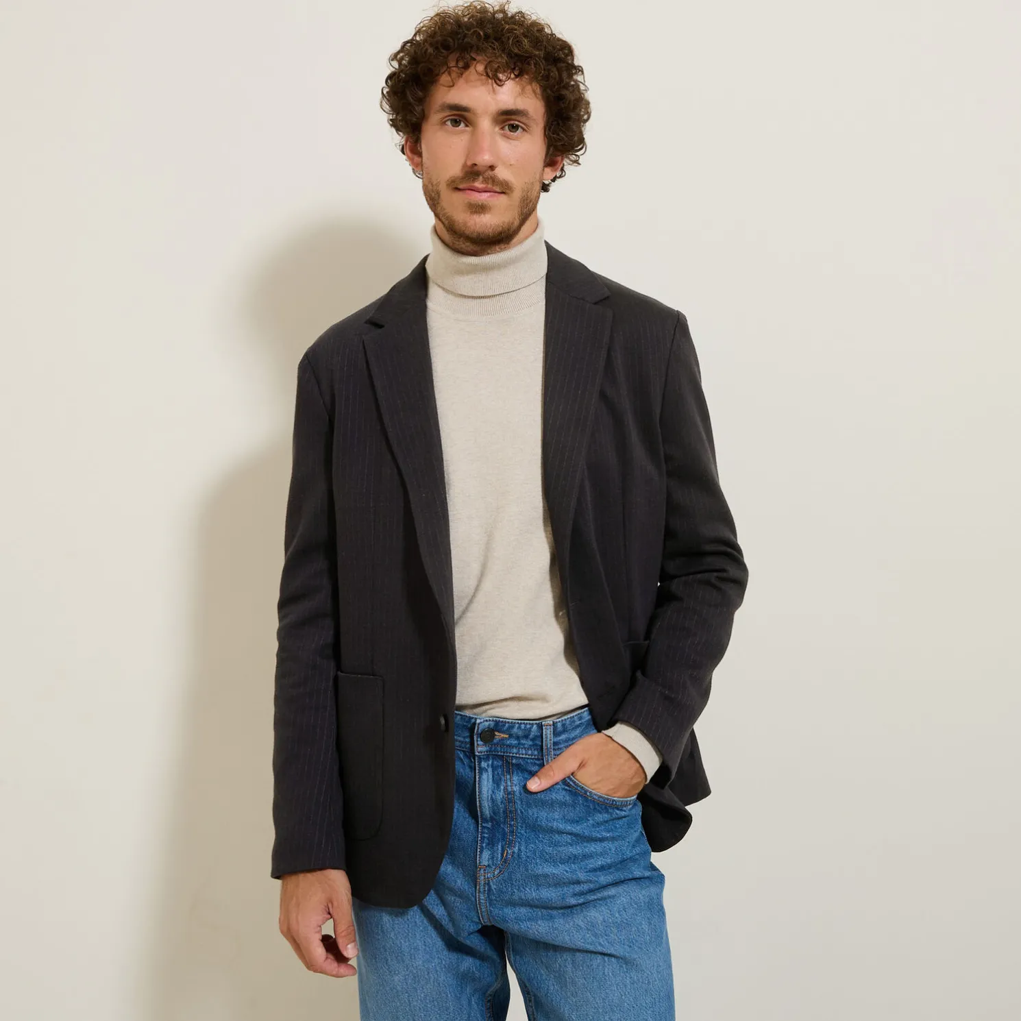 Gestreept blazerjasje