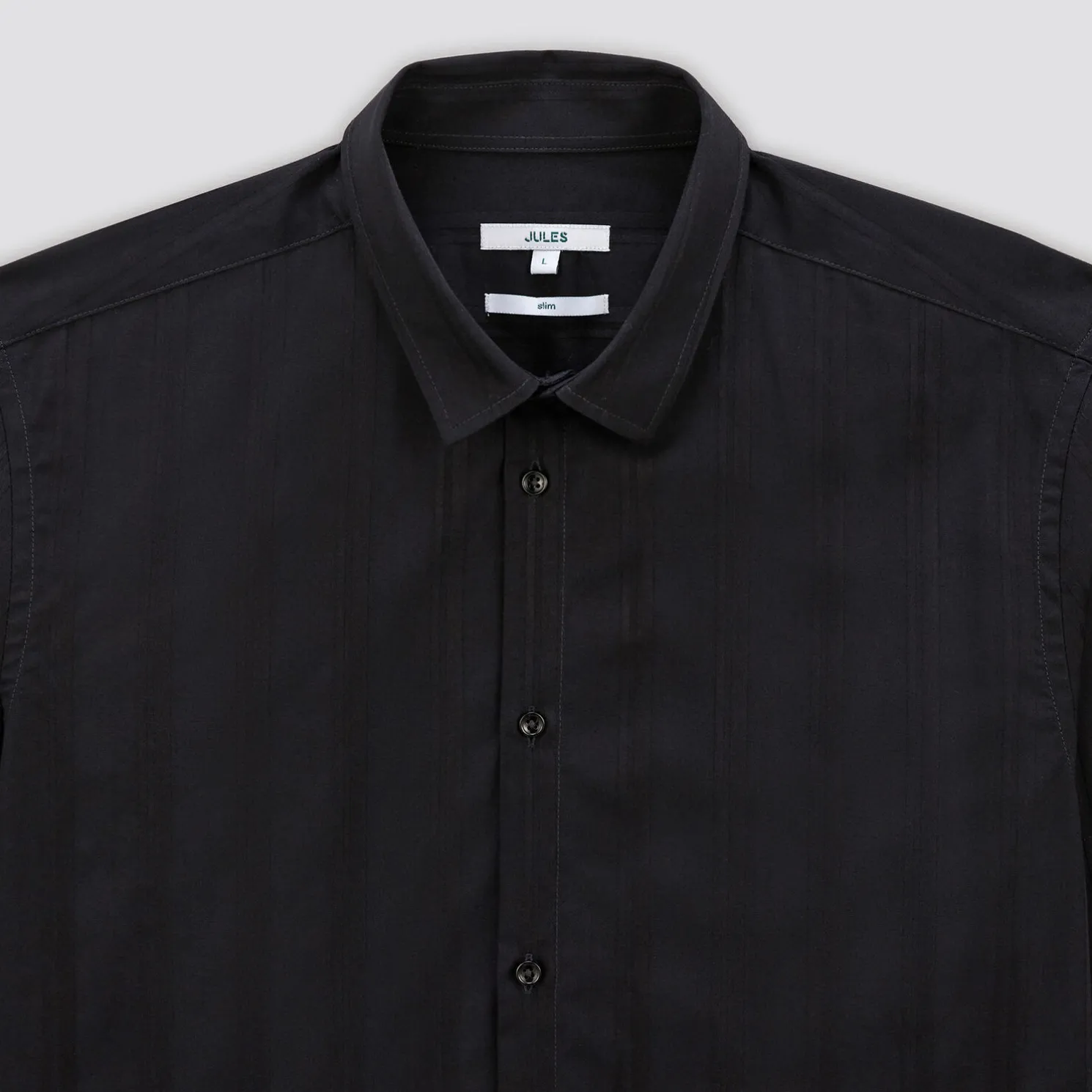 Gestreept hemd in satijnkatoen